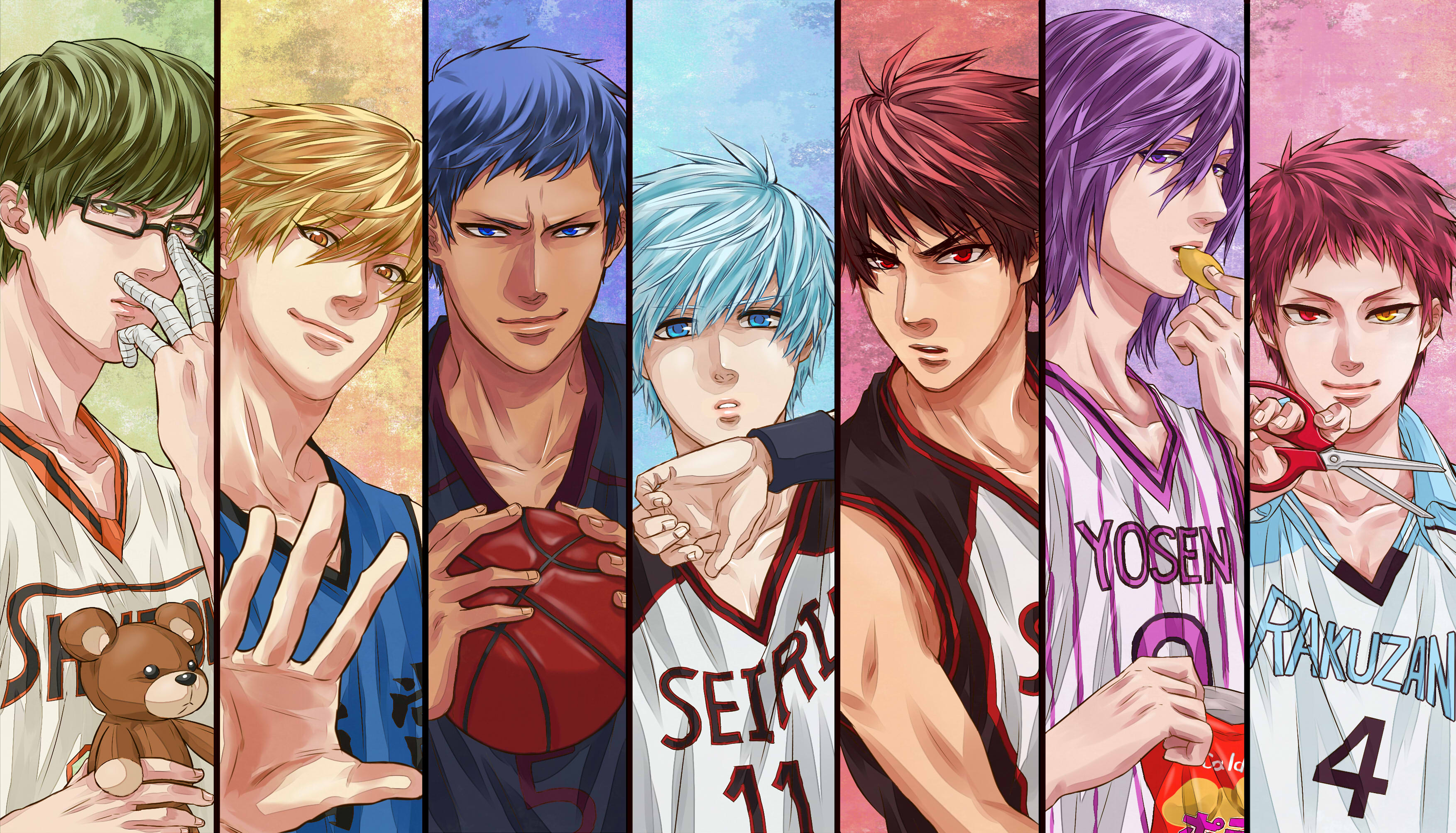 Kuroko no Basket characters HD Wallpaper