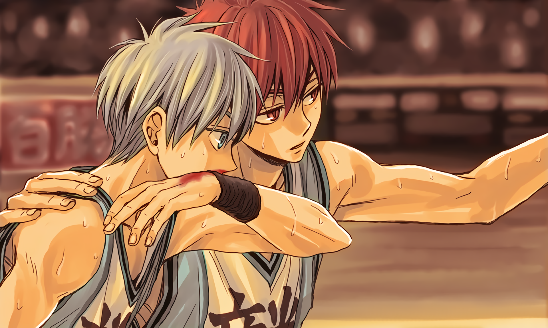 Tetsuya Kuroko and Seijuro Akashi from Kuroko's Basketball HD Wallpaper
