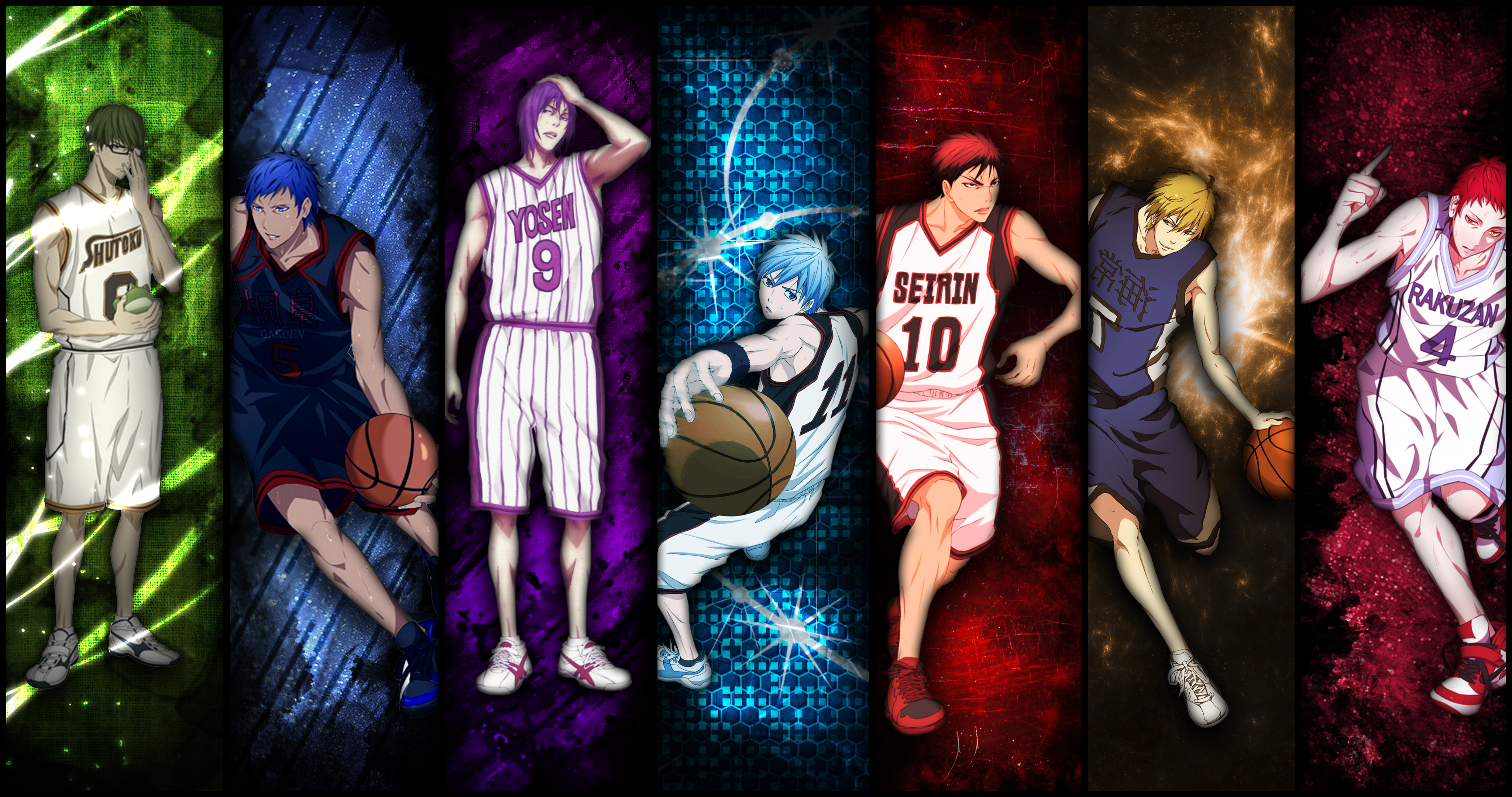Kuroko no Basket characters HD Wallpaper