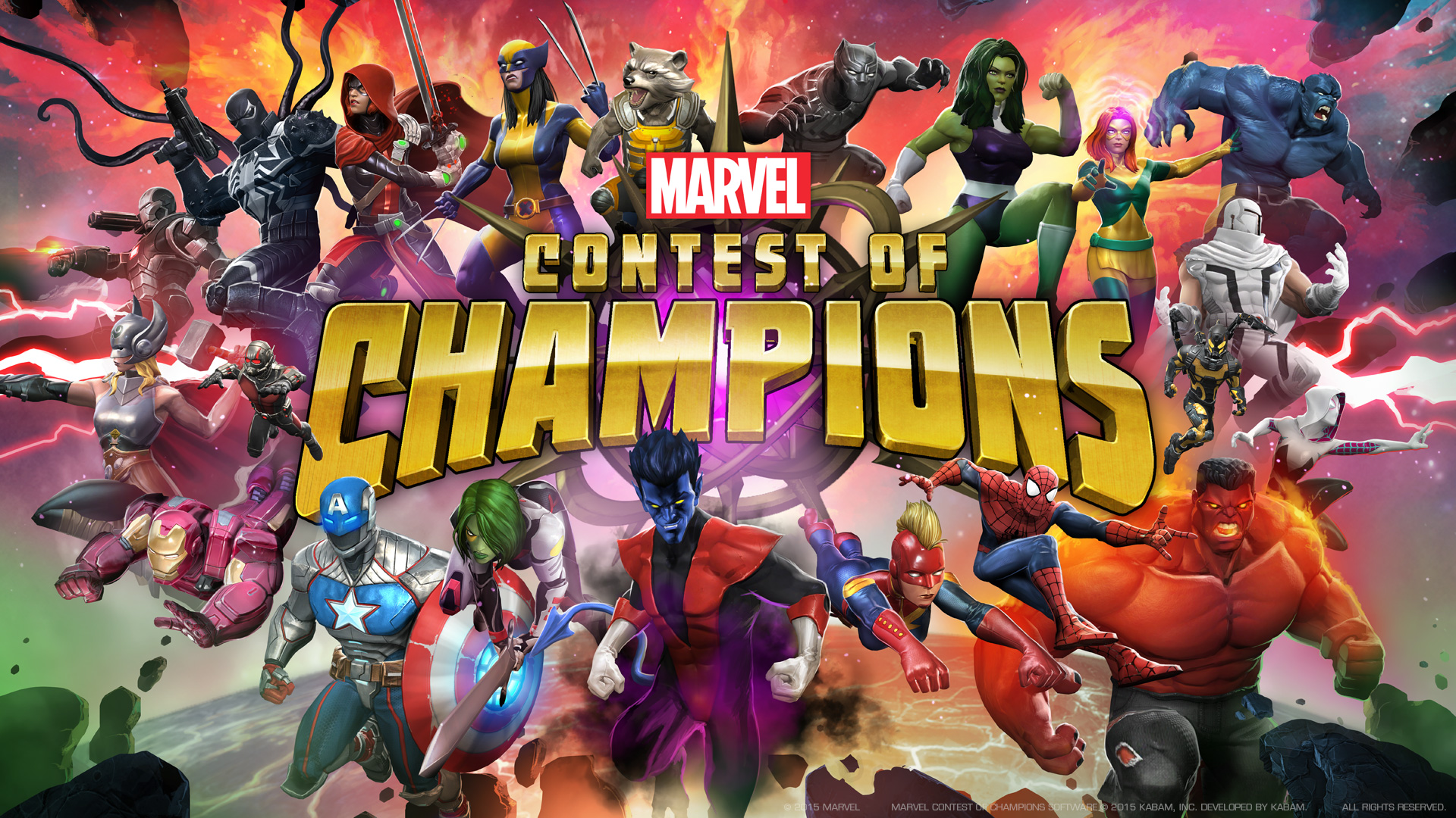 Marvel Contest of Champions characters HD Wallpaper