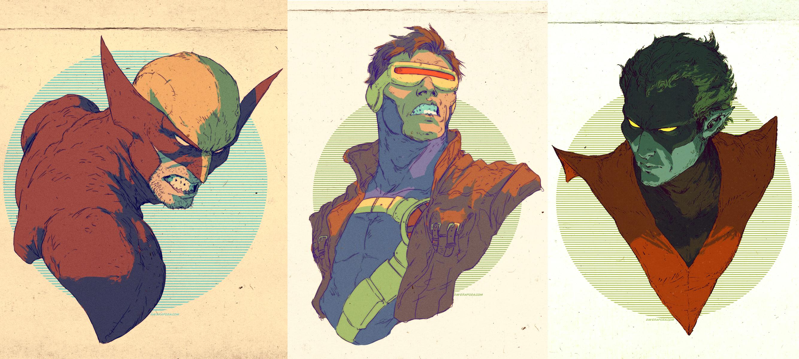 Wolverine, Cyclops, and Nightcrawler from Marvel Comics HD Wallpaper