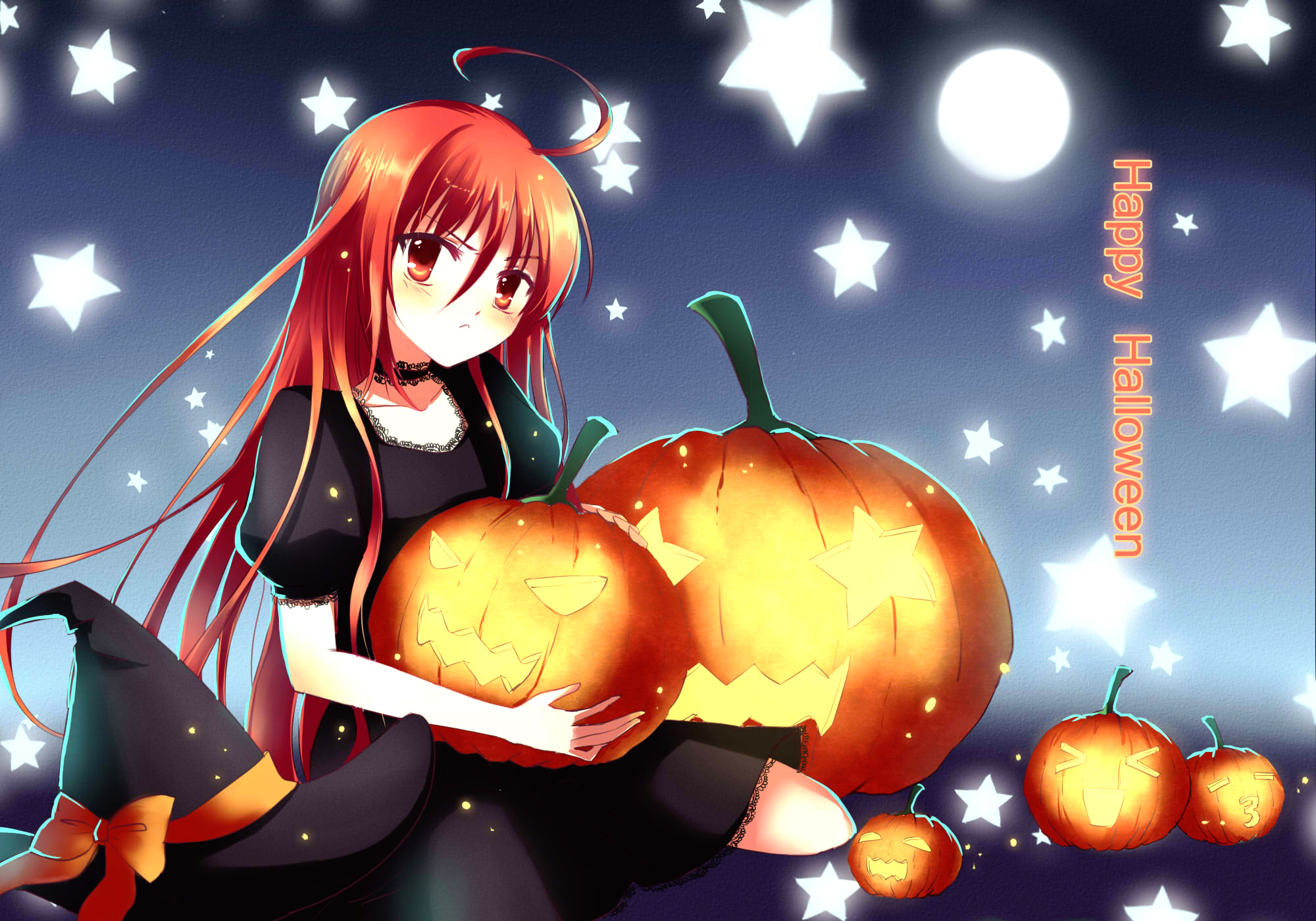 Shana from Shakugan no Shana Halloween HD Wallpaper