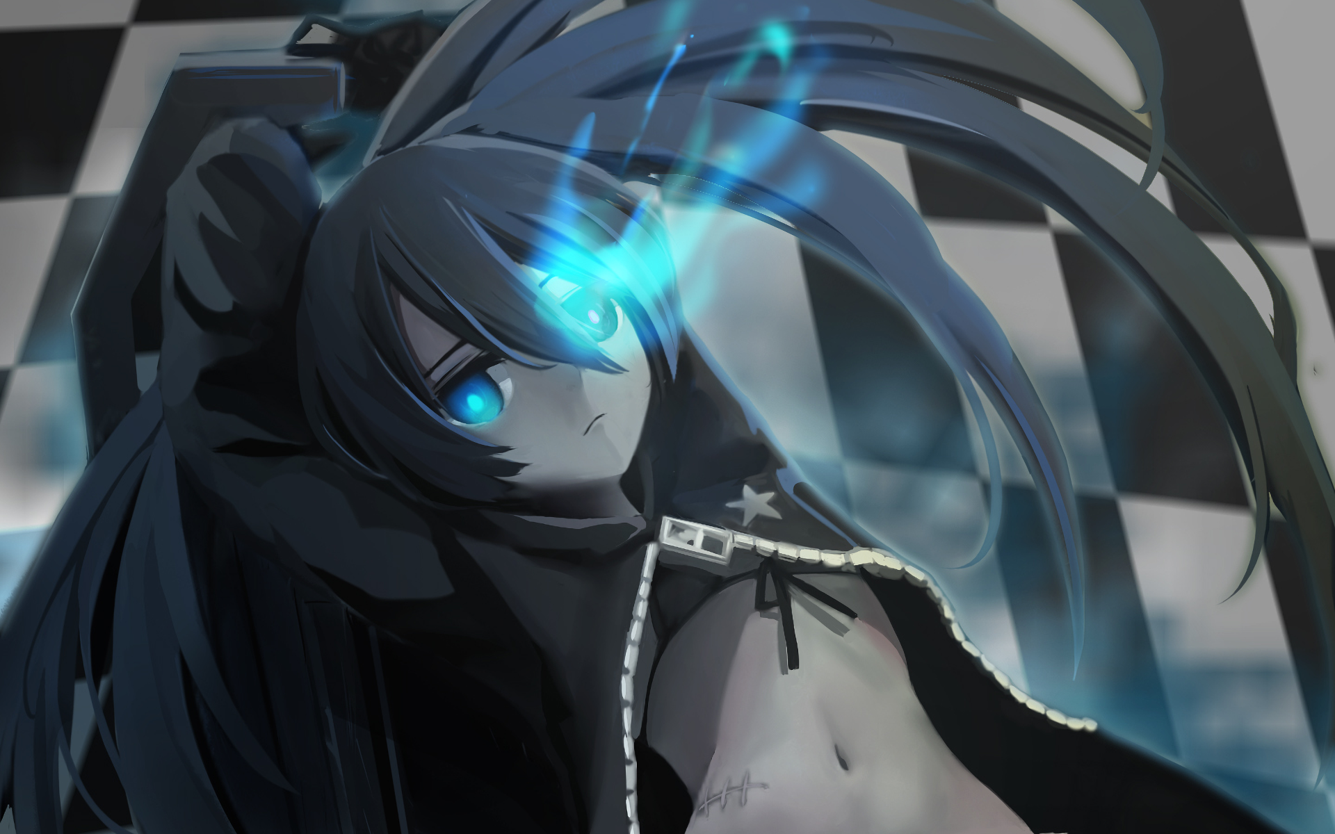 Black Rock Shooter from Mato Kuroi HD Wallpaper