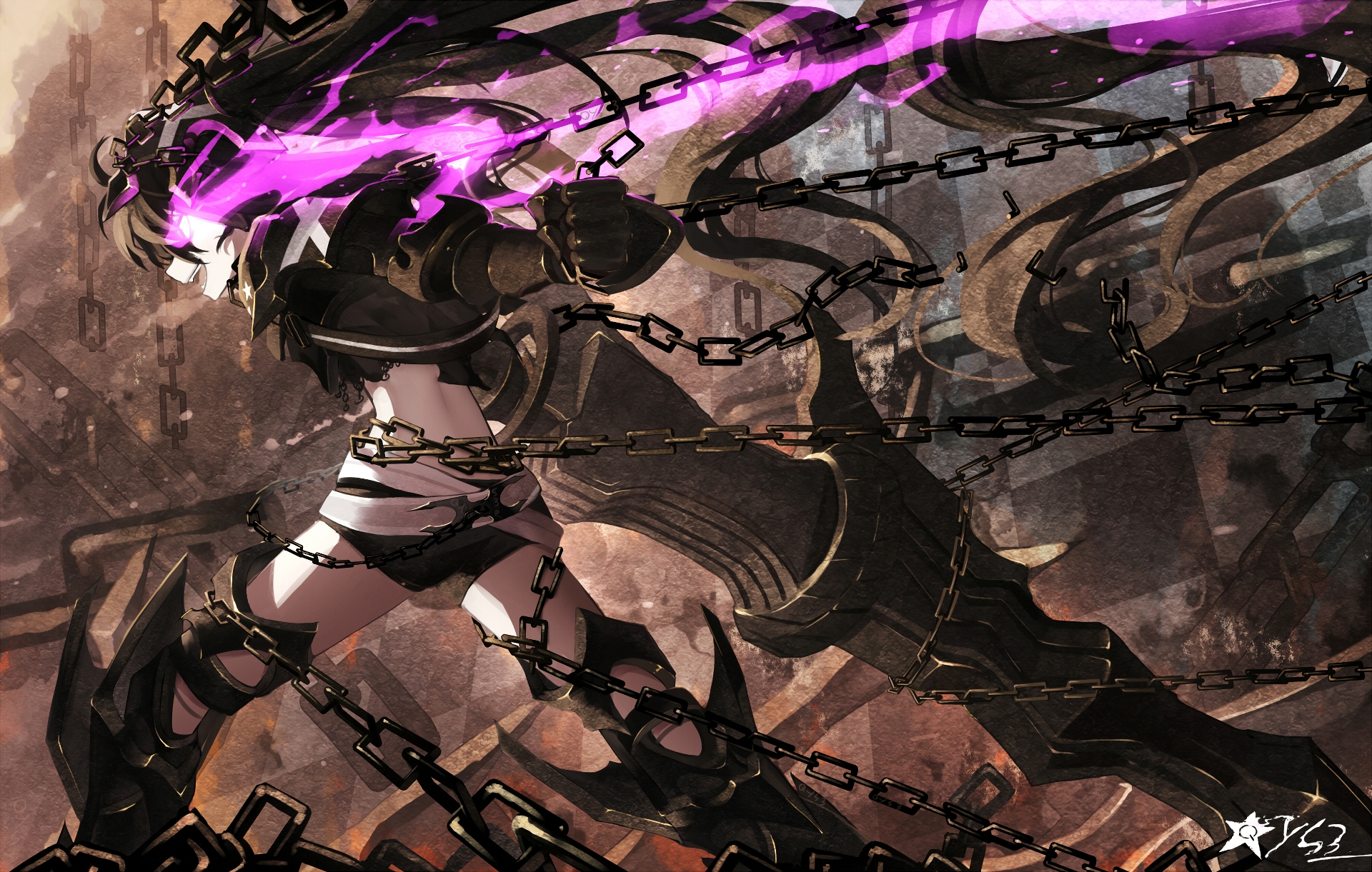 Mato Kuroi from Black Rock Shooter HD Wallpaper