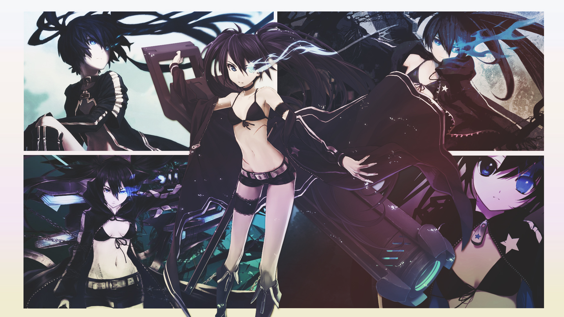 Black Rock Shooter Anime Montage HD Wallpaper