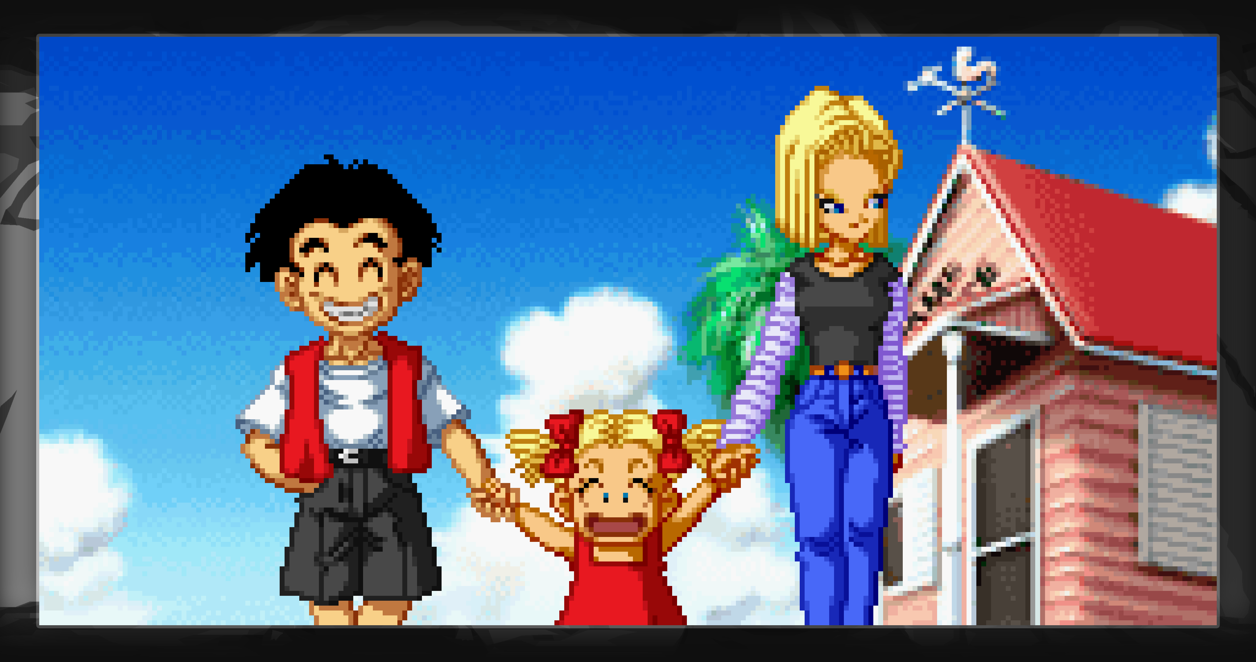 Android 18 and children from Dragon Ball HD Wallpaper