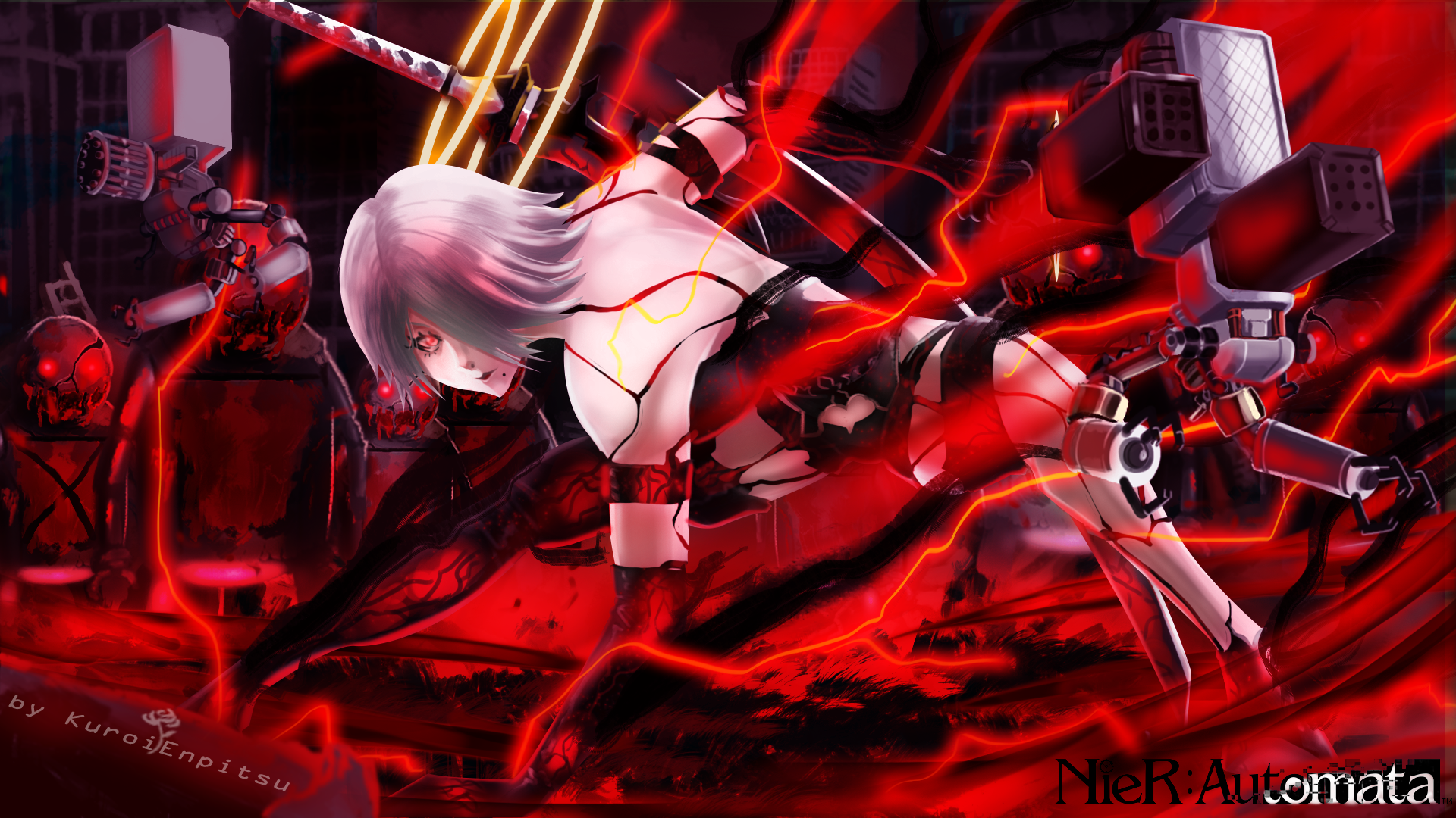 YoRHa Type A No.2 from NieR: Automata HD Wallpaper