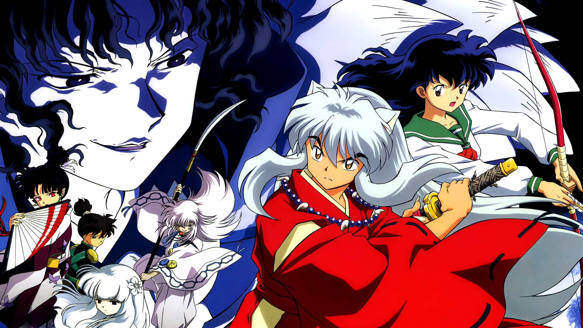 Inuyasha characters in anime style HD Wallpaper