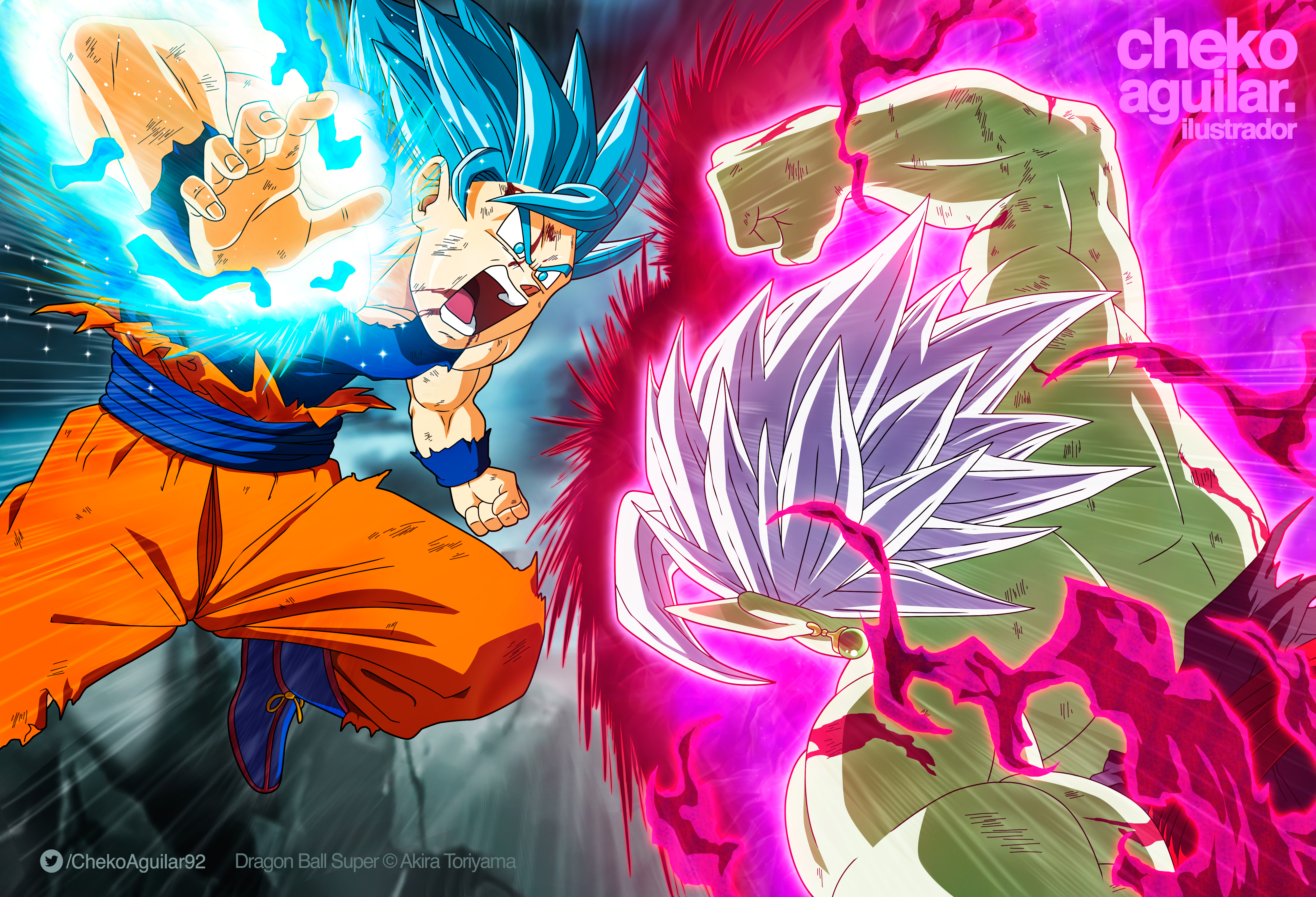 Goku vs Zamasu from Dragon Ball Super HD Wallpaper