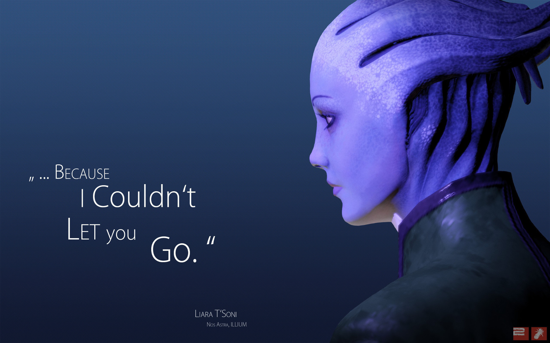 Liara T'Soni from Mass Effect quote HD Wallpaper
