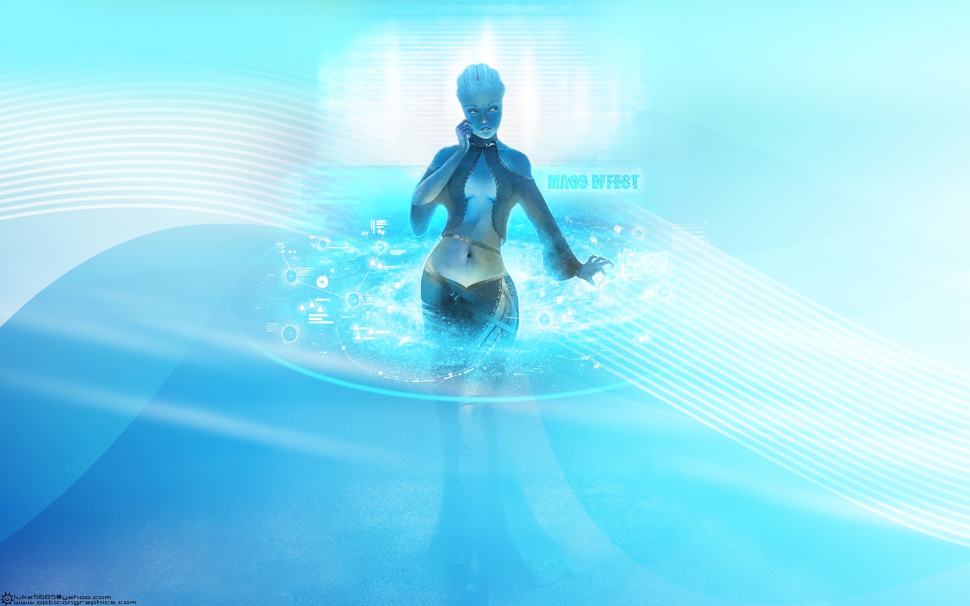 Liara T'Soni from Mass Effect HD Wallpaper