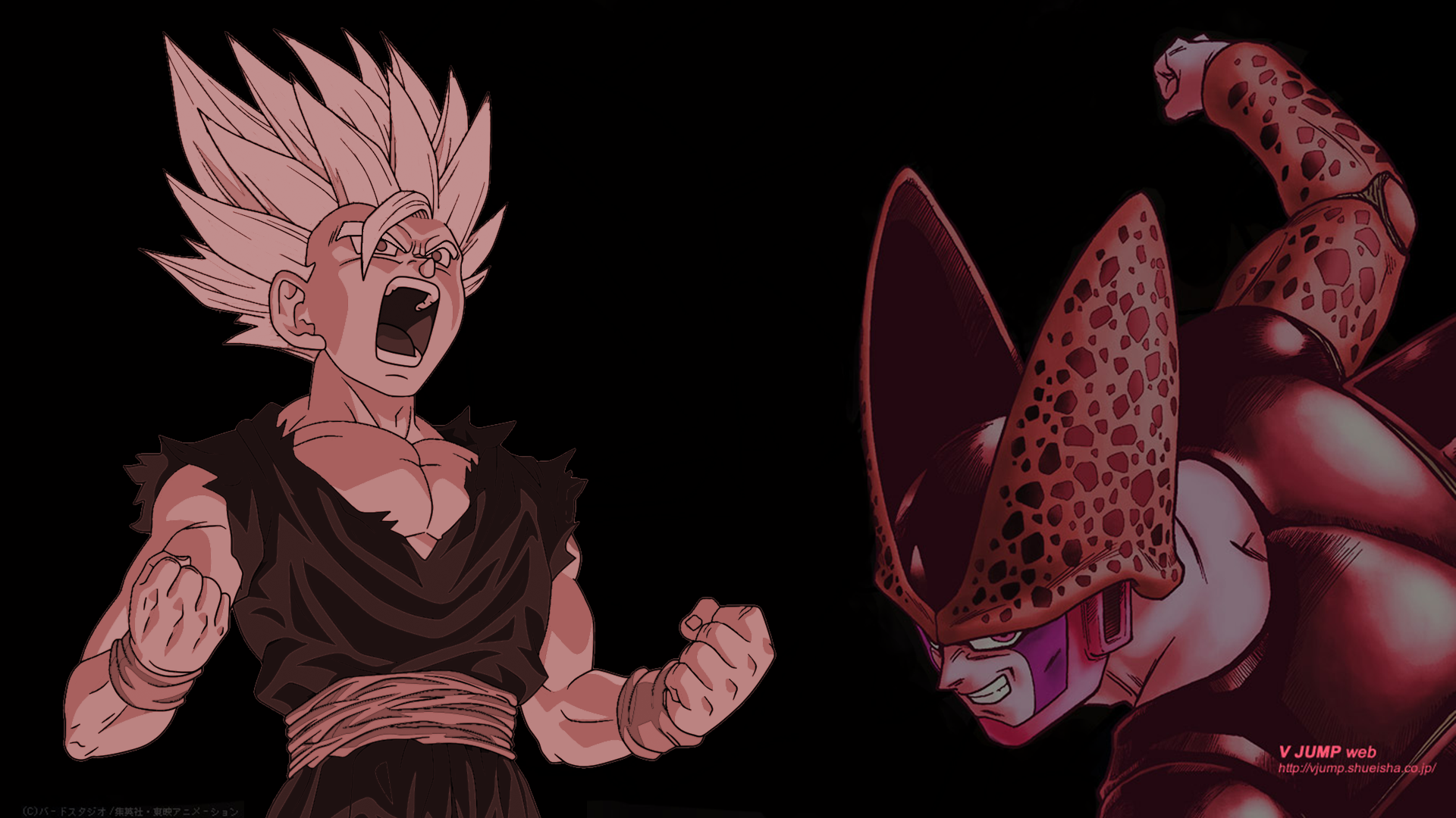 Gohan and Cell from Dragon Ball Z HD Wallpaper