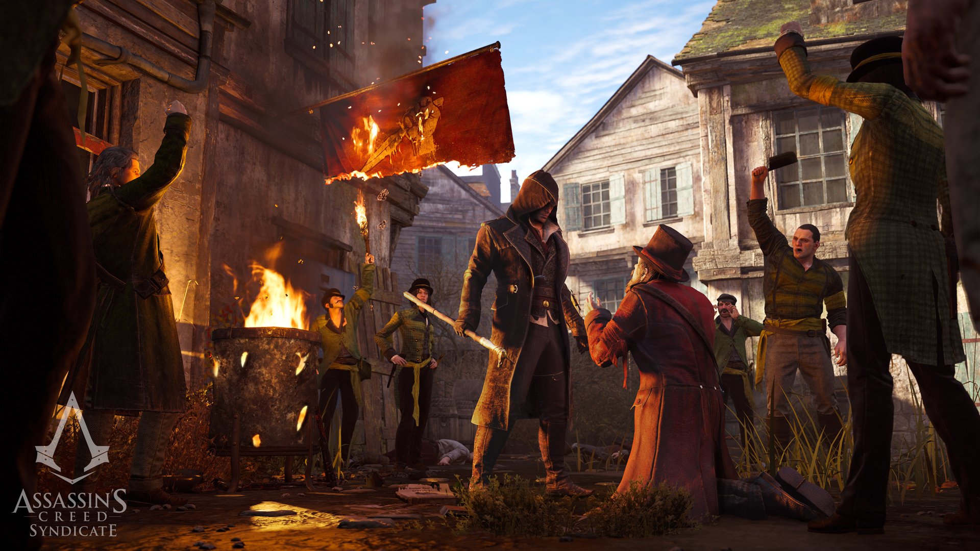 Jacob Frye from Assassin's Creed Syndicate in a protest HD Wallpaper