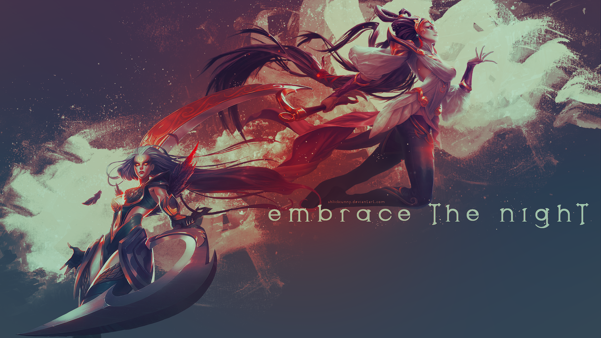 Diana and another champion from League of Legends HD Wallpaper