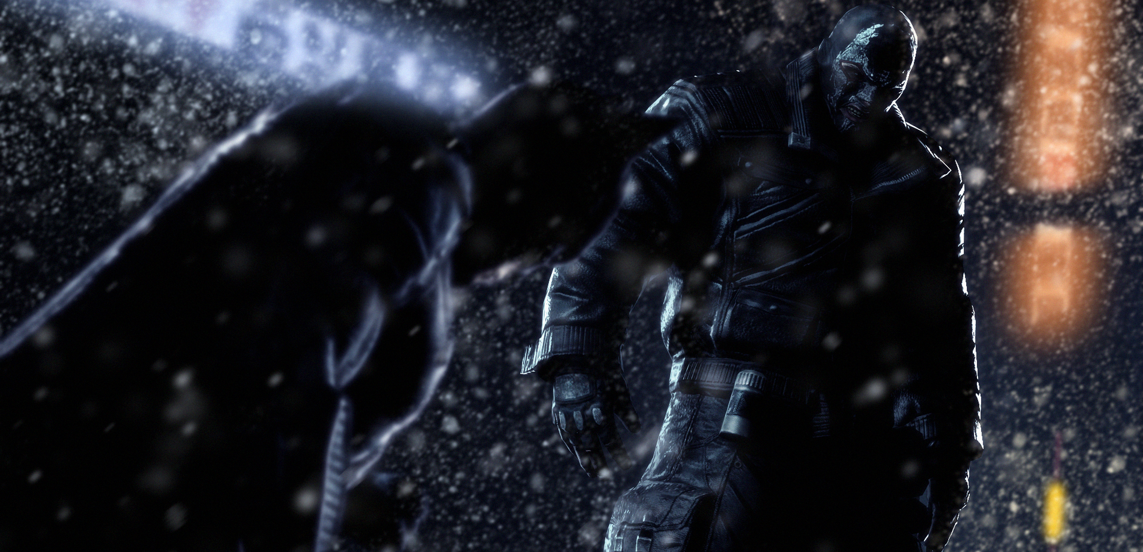 Bane from Batman in the snow HD Wallpaper
