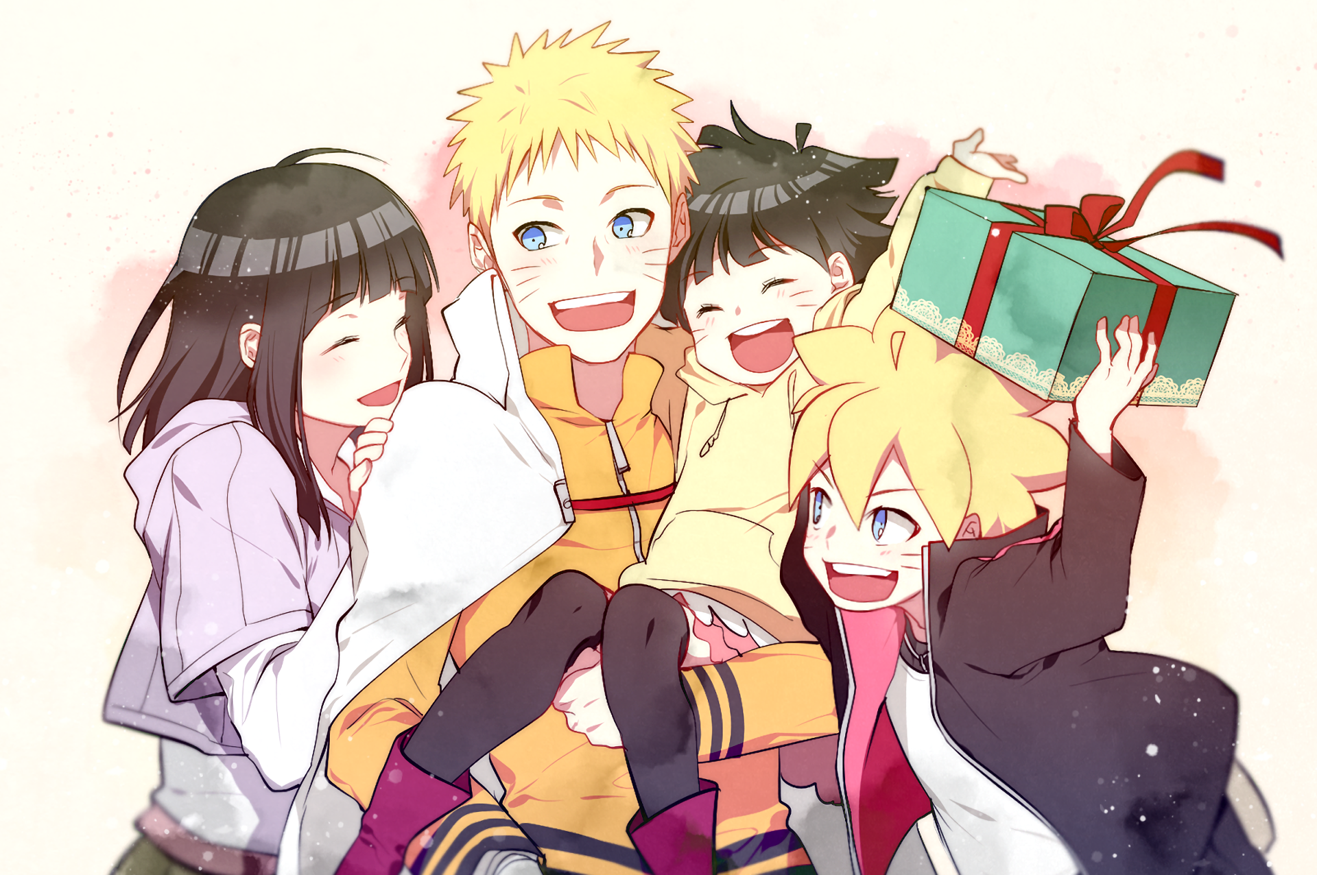 Naruto Family with Gift HD Wallpaper