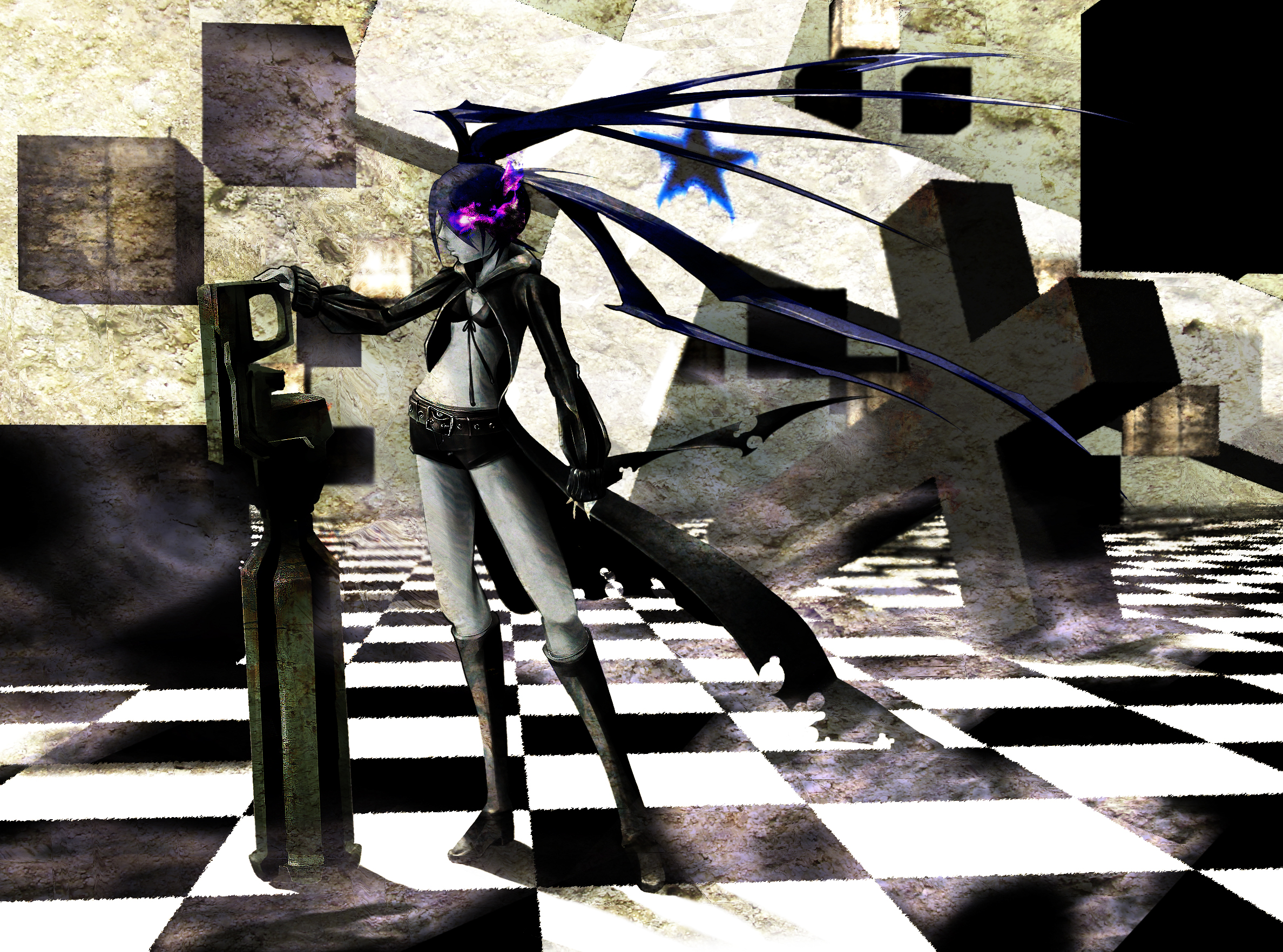 Insane Black Rock Shooter HD Wallpaper