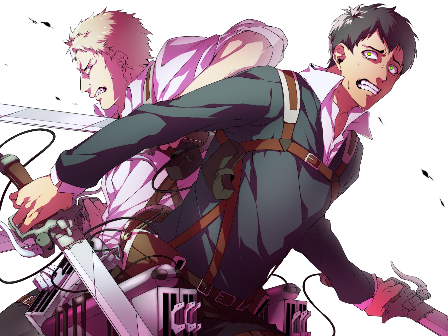 Reiner Braun and Bertholdt Hoover from Attack on Titan HD Wallpaper