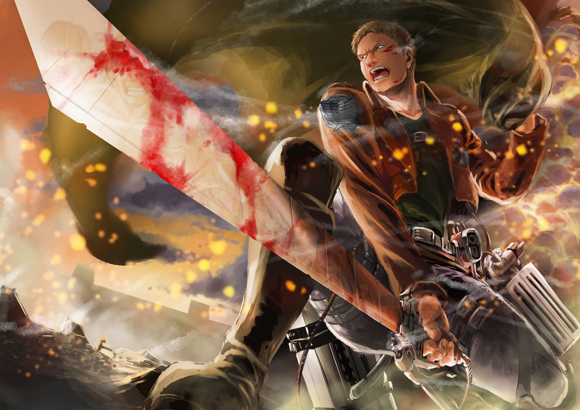 Reiner Braun from Attack on Titan HD Wallpaper