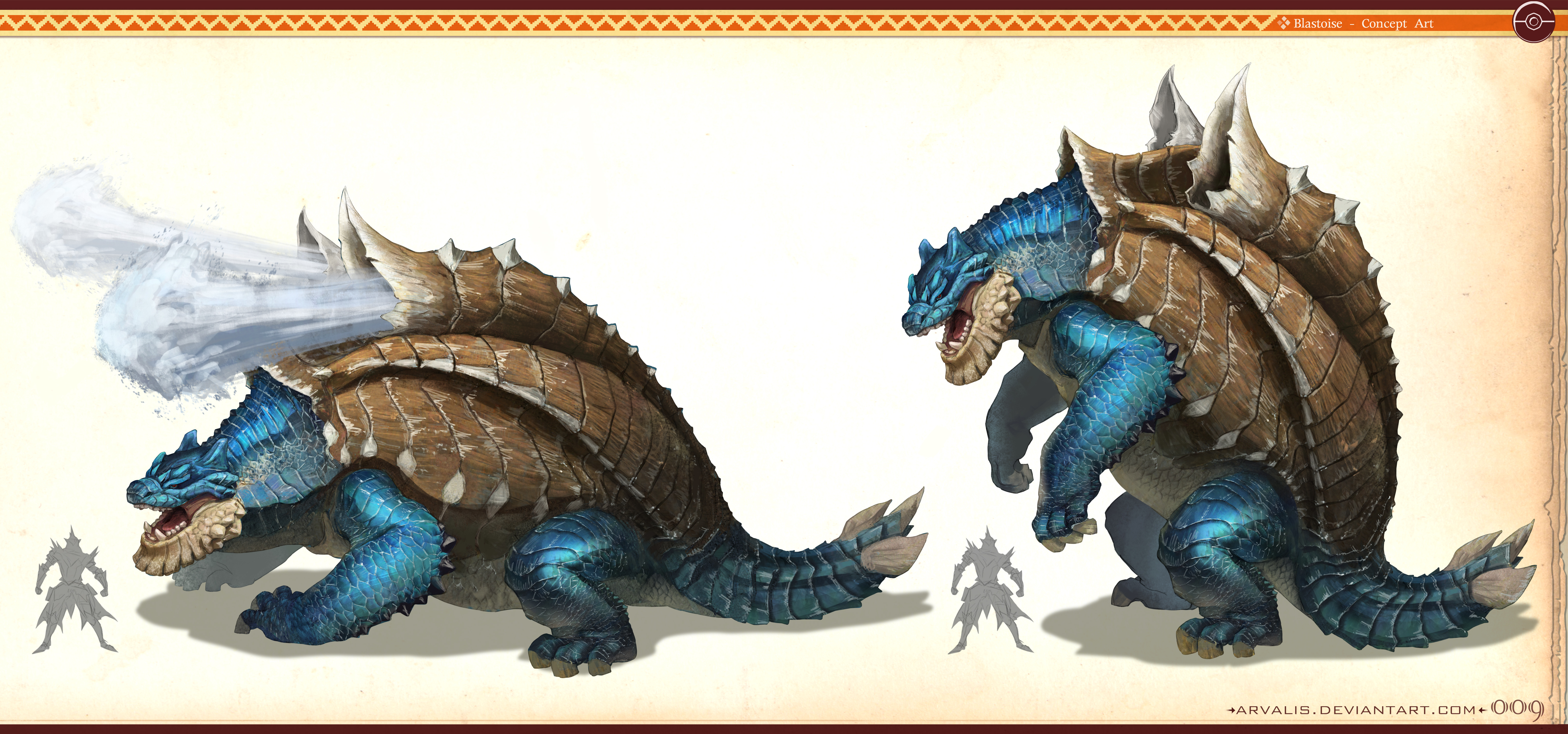 Blastoise Concept Art HD Wallpaper