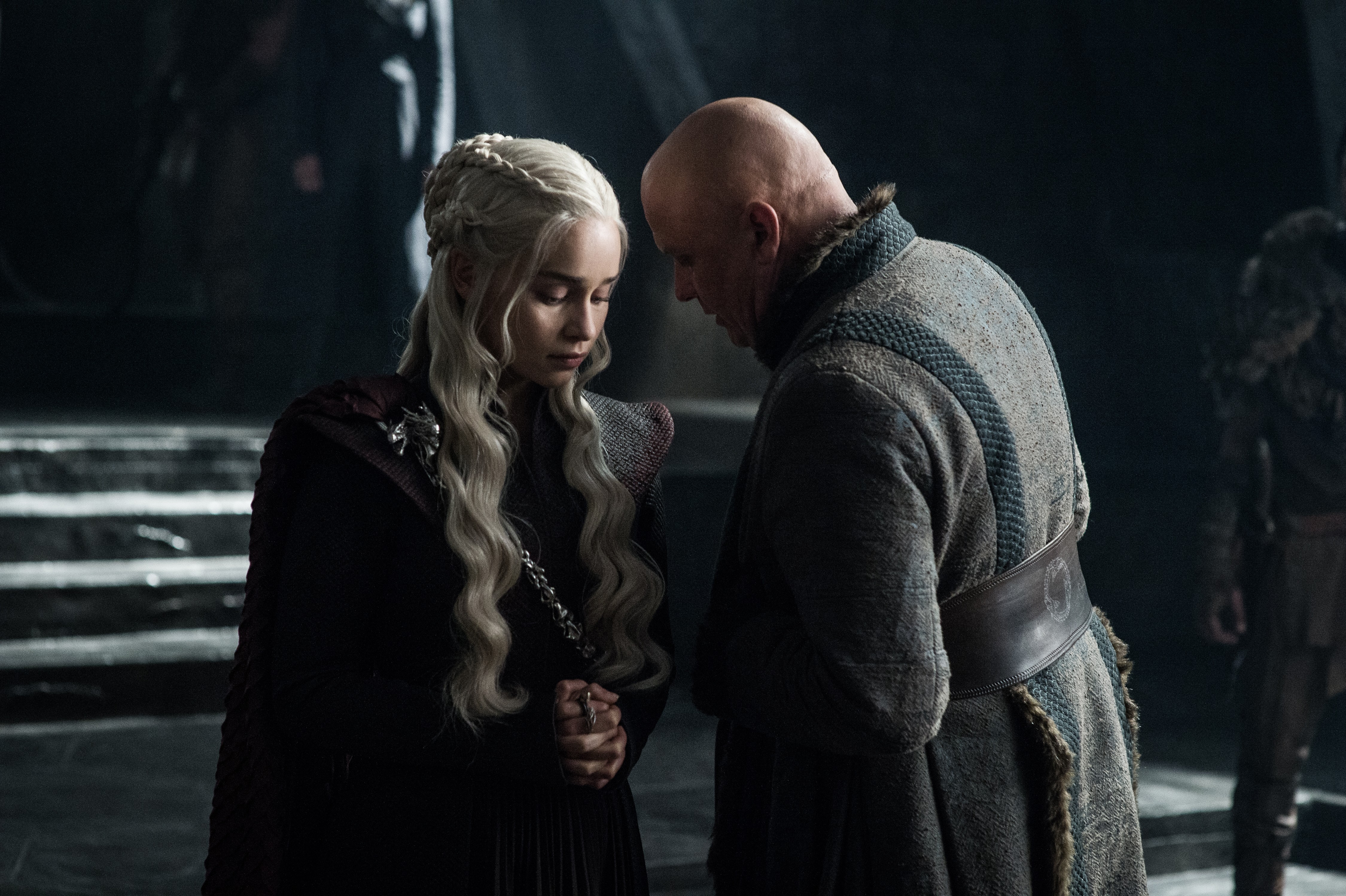 Daenerys Targaryen and Lord Varys from Game of Thrones HD Wallpaper