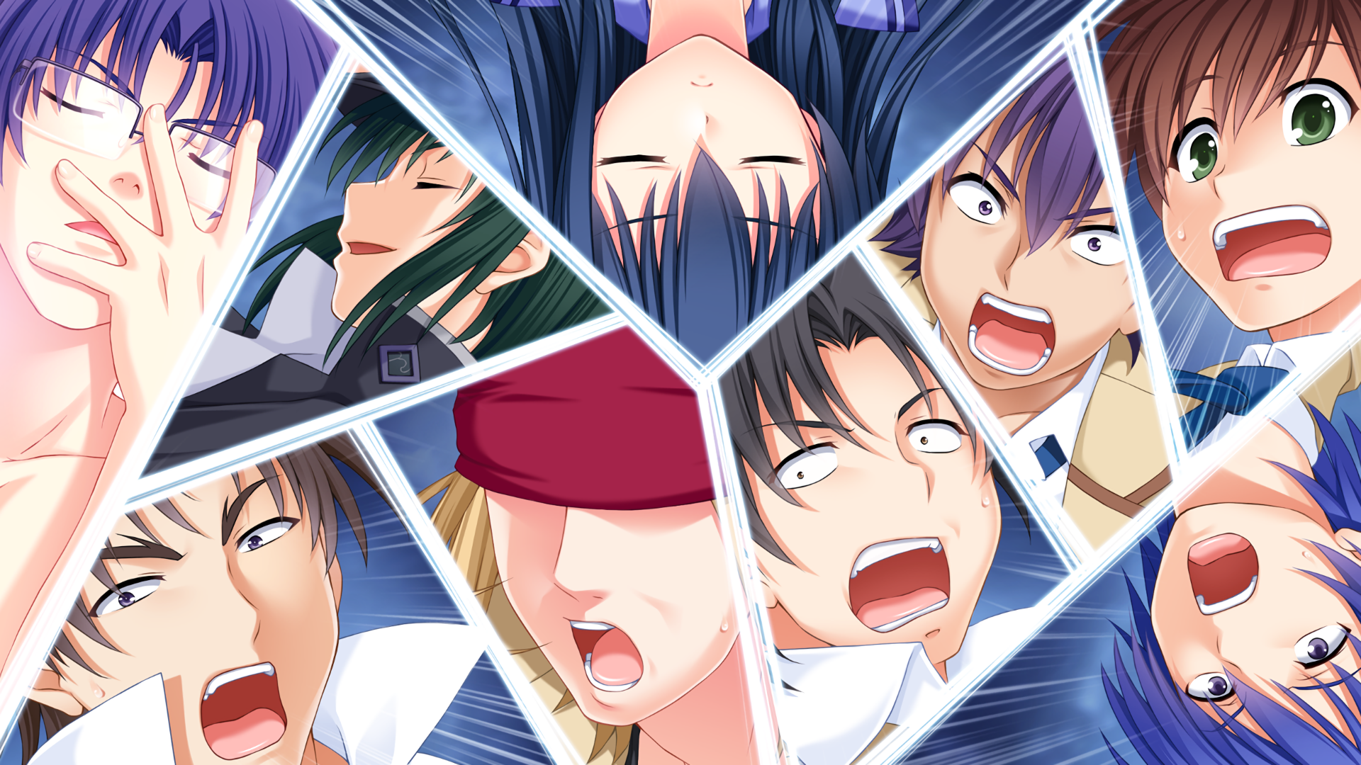 Characters from Hinata Hideki HD Wallpaper