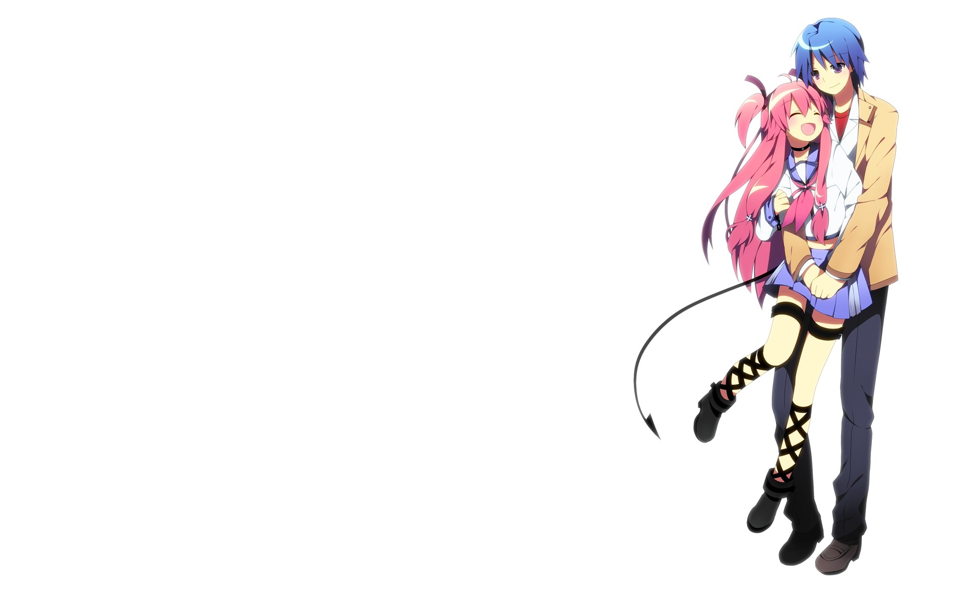 Yuri Nakamura and Otonashi Yuzuru from Angel Beats! HD Wallpaper