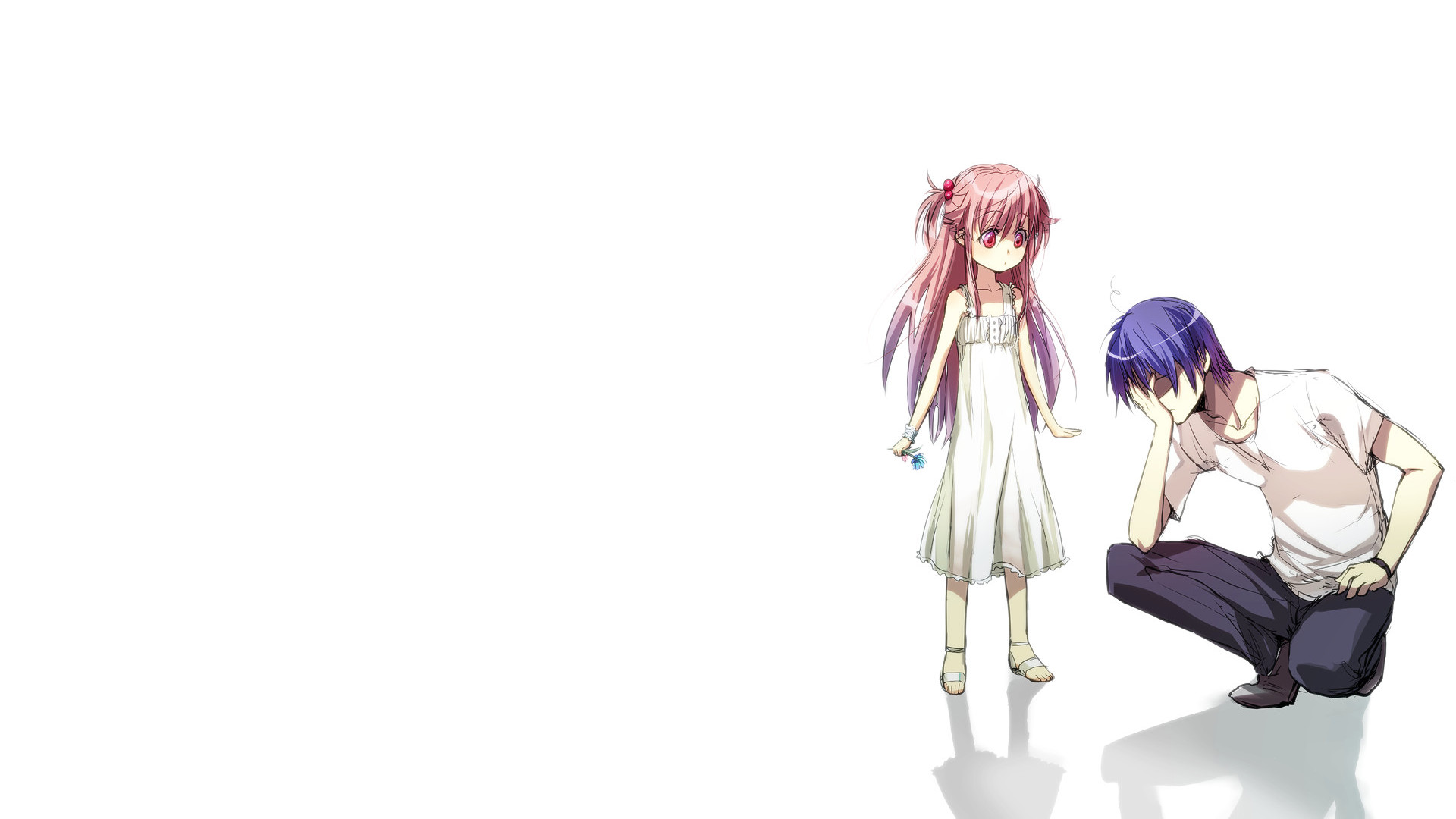 Yuzuru Otonashi and Kanade Tachibana from Angel Beats! HD Wallpaper