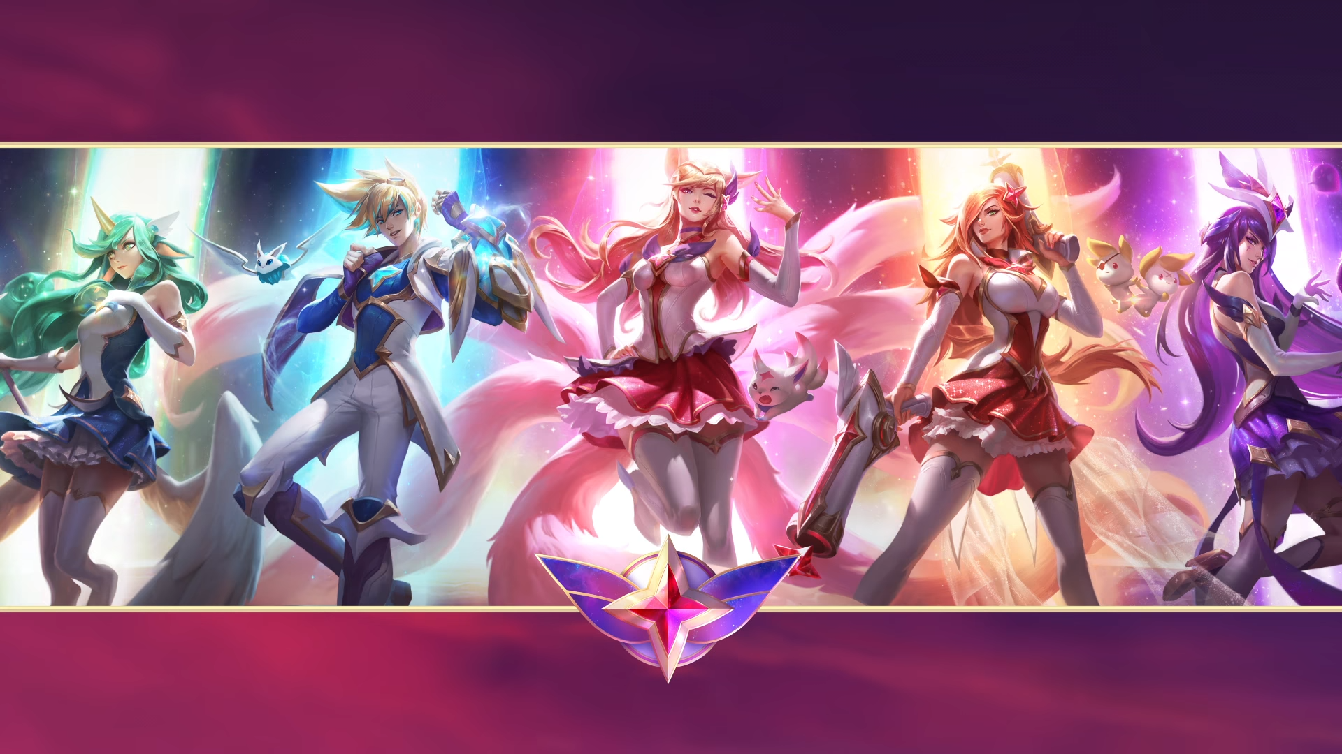 Star Guardian Ezreal and friends from League of Legends HD Wallpaper