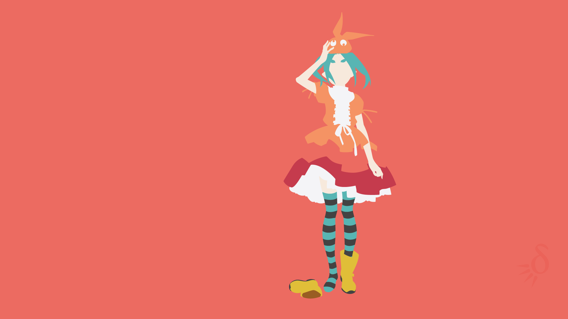 Yotsugi Ononoki from Monogatari Series HD Wallpaper