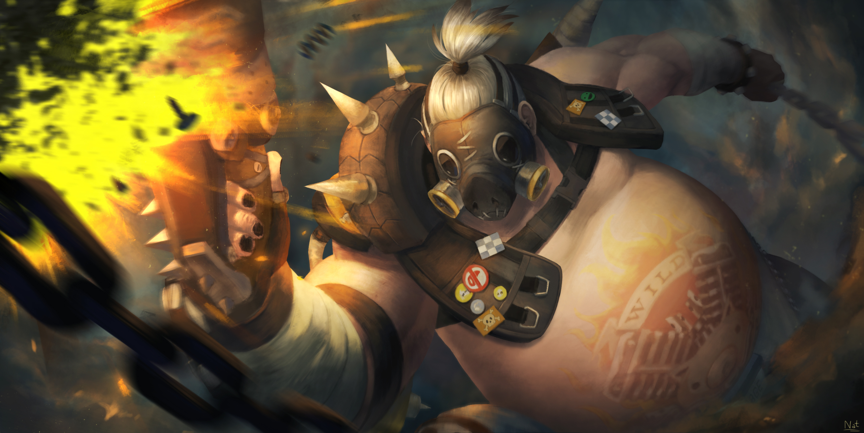 Roadhog from Overwatch HD Wallpaper