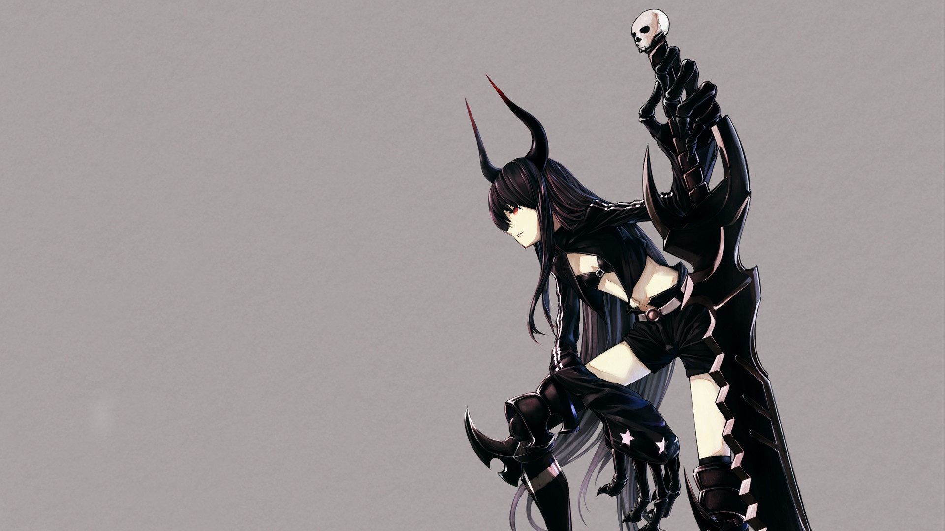 Black Rock Shooter from Black Gold Saw HD Wallpaper