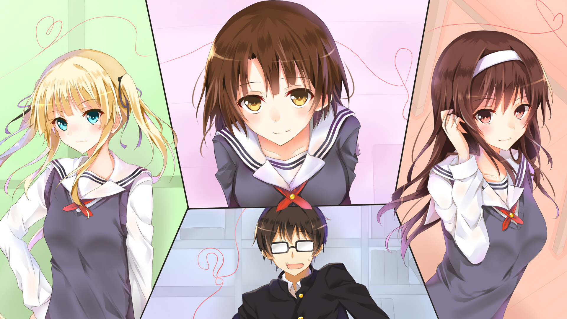 Eriri Spencer Sawamura and friends HD Wallpaper