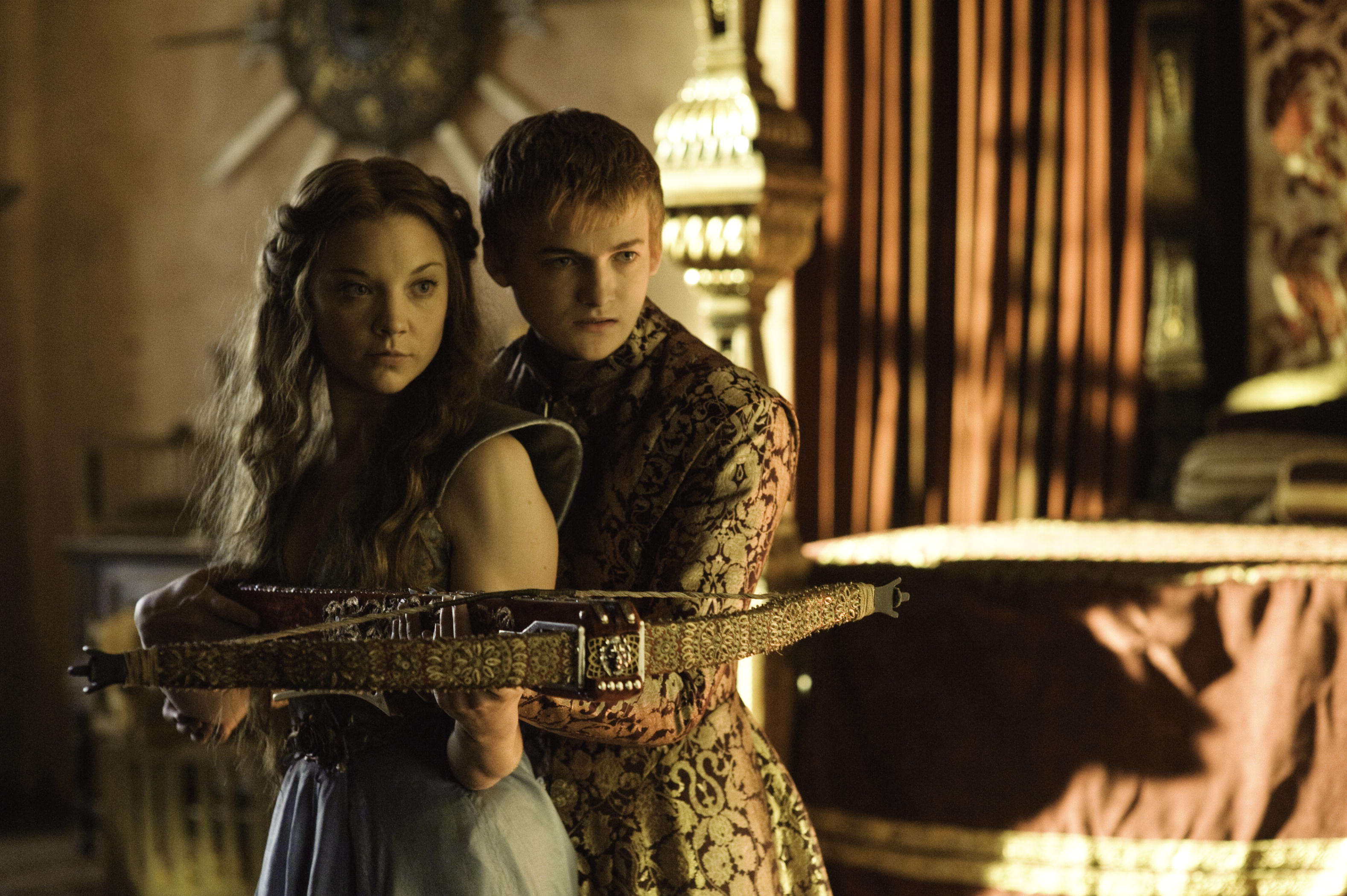 Joffrey Baratheon and Margaery Tyrell with a crossbow HD Wallpaper