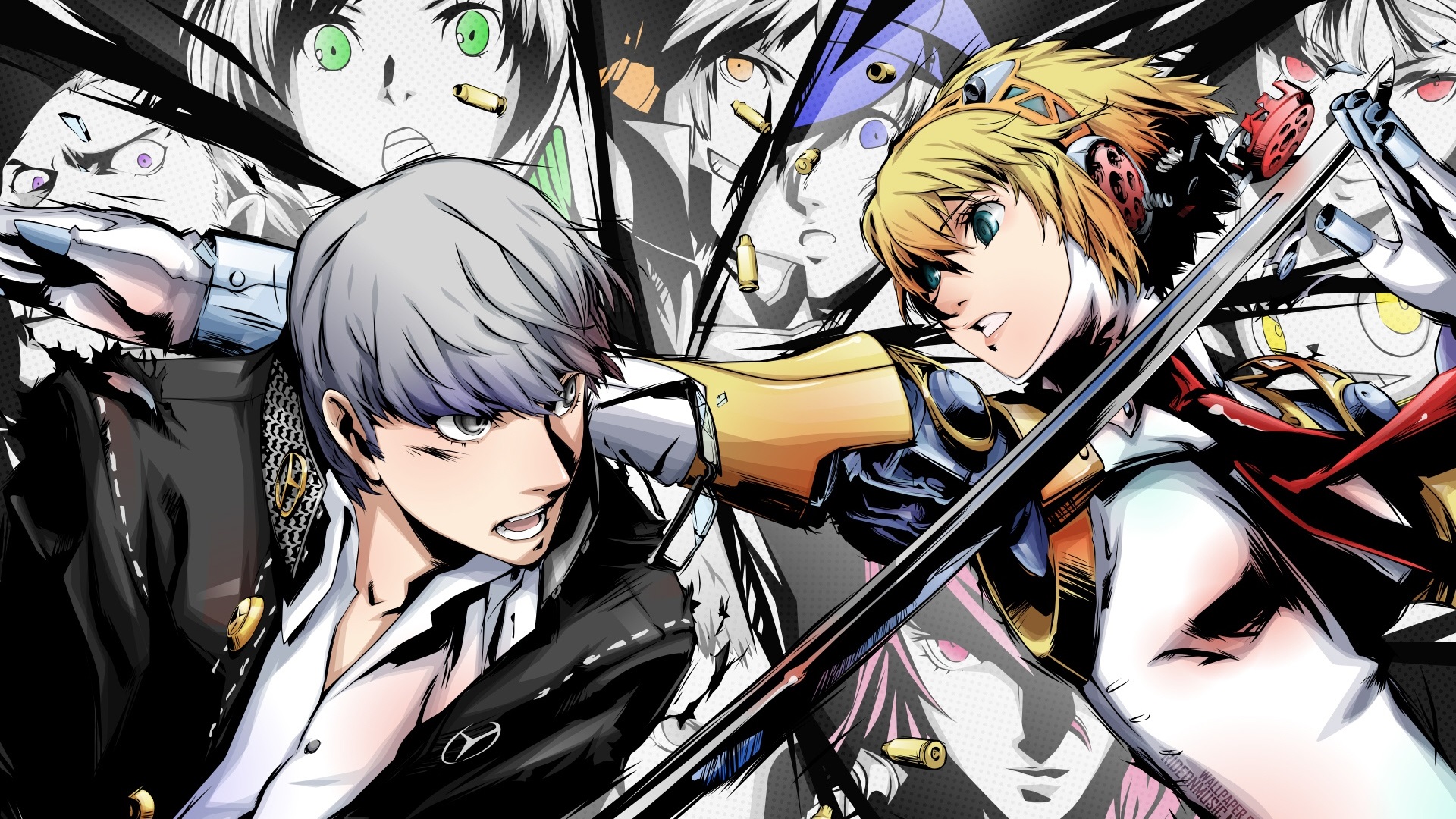 Yu Narukami and Aigis from Persona 4 Arena HD Wallpaper