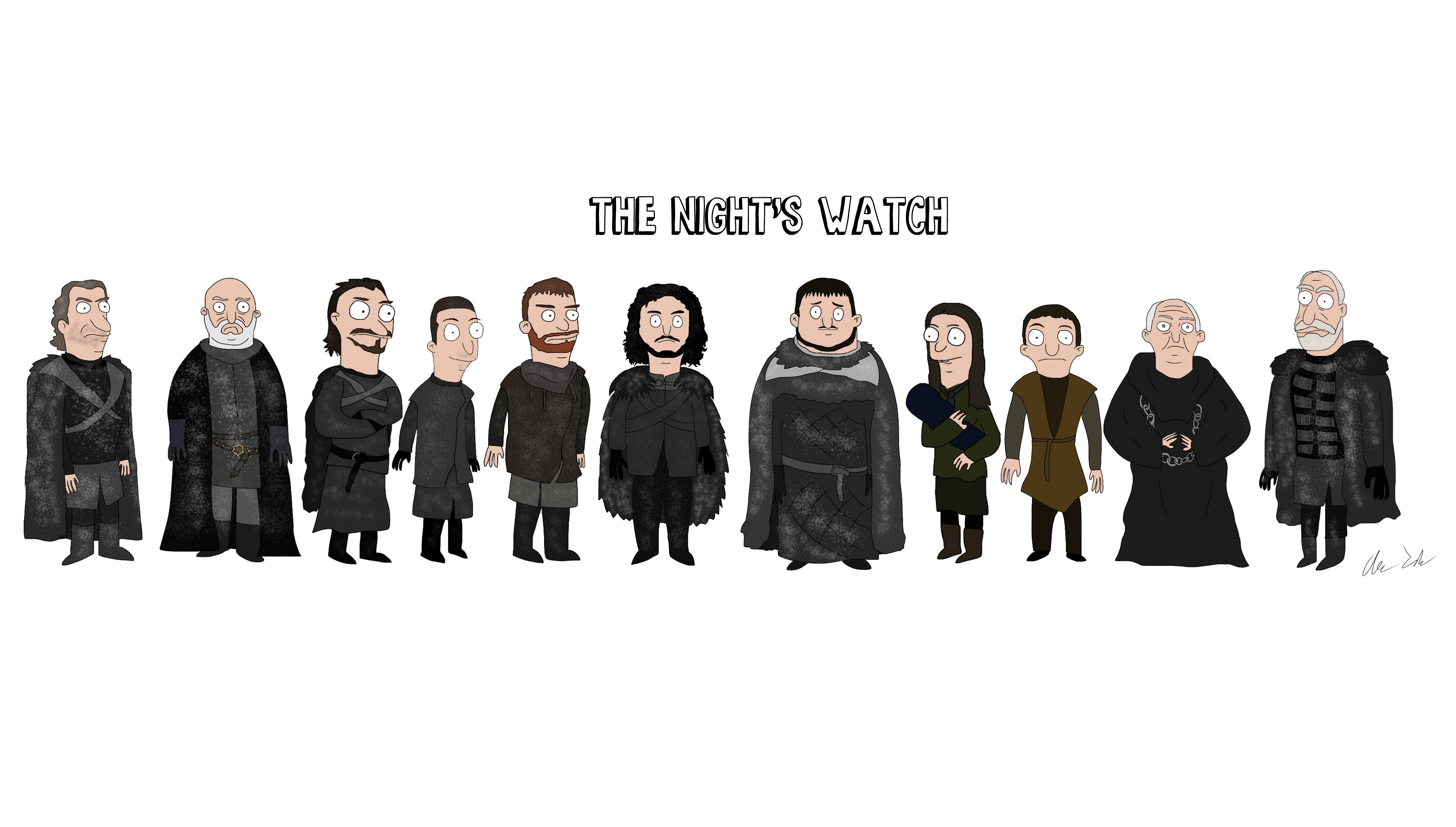 The Night's Watch characters from Game of Thrones HD Wallpaper