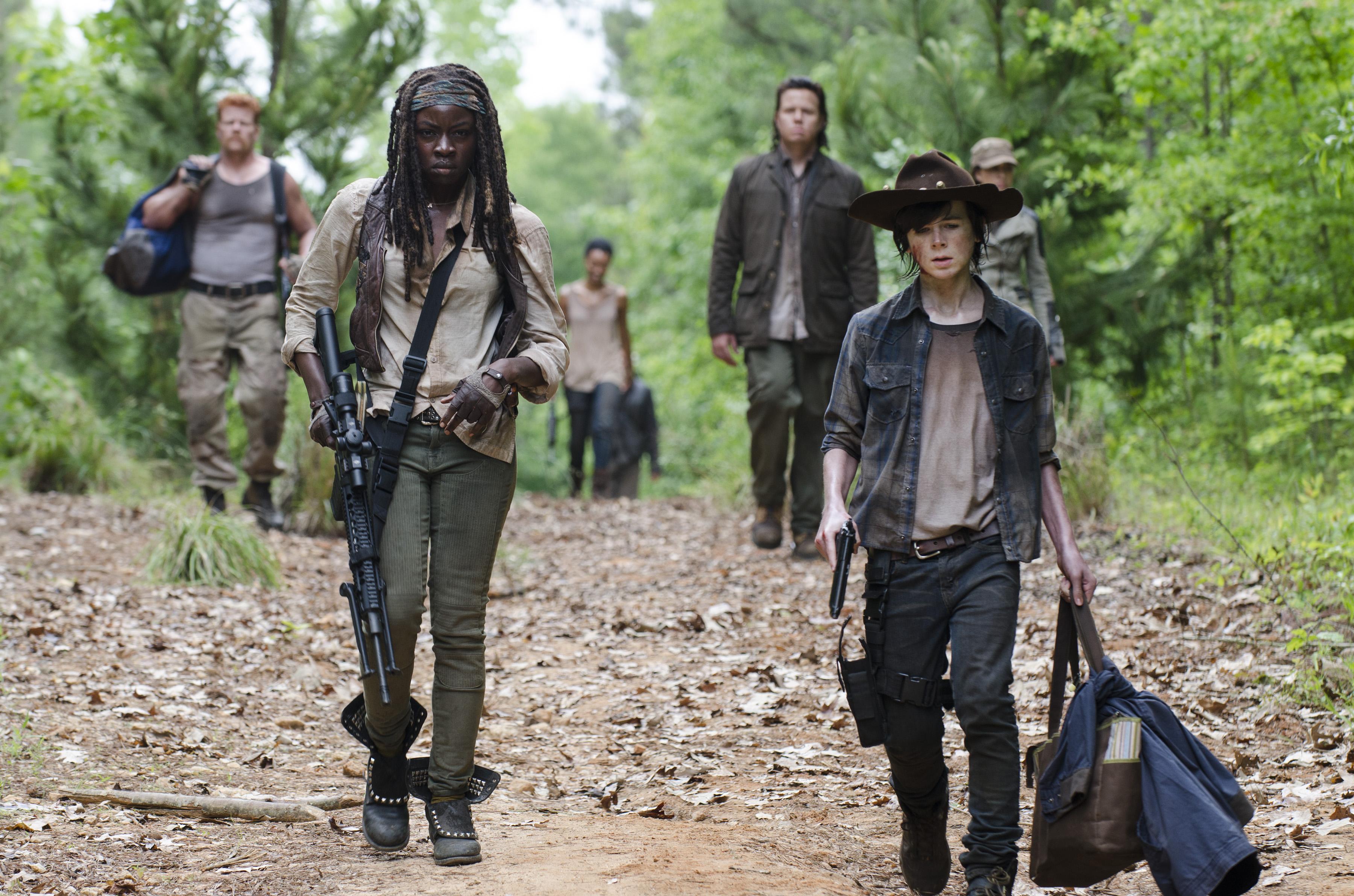Michonne and Carl from The Walking Dead HD Wallpaper