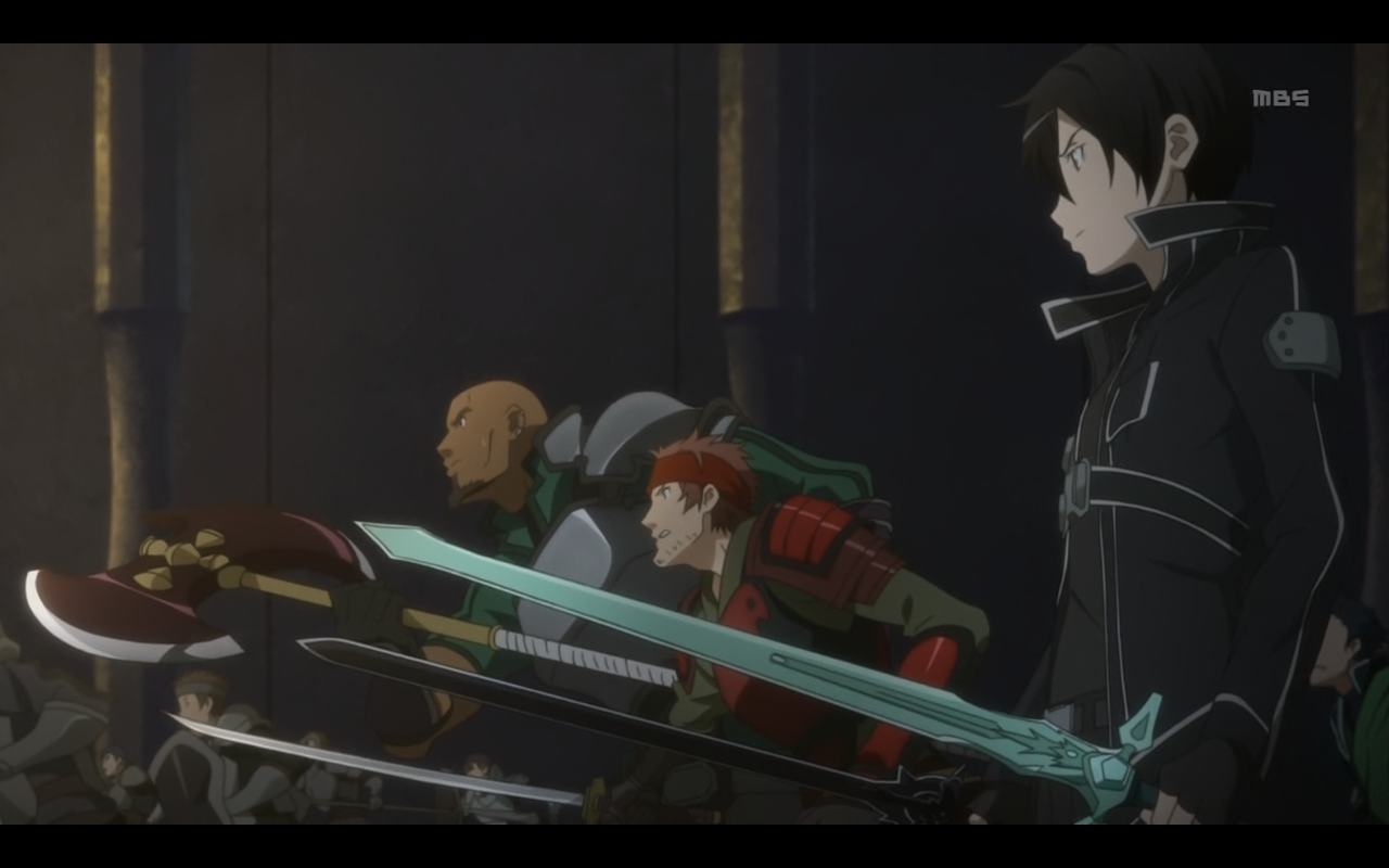Characters from Sword Art Online with weapons HD Wallpaper