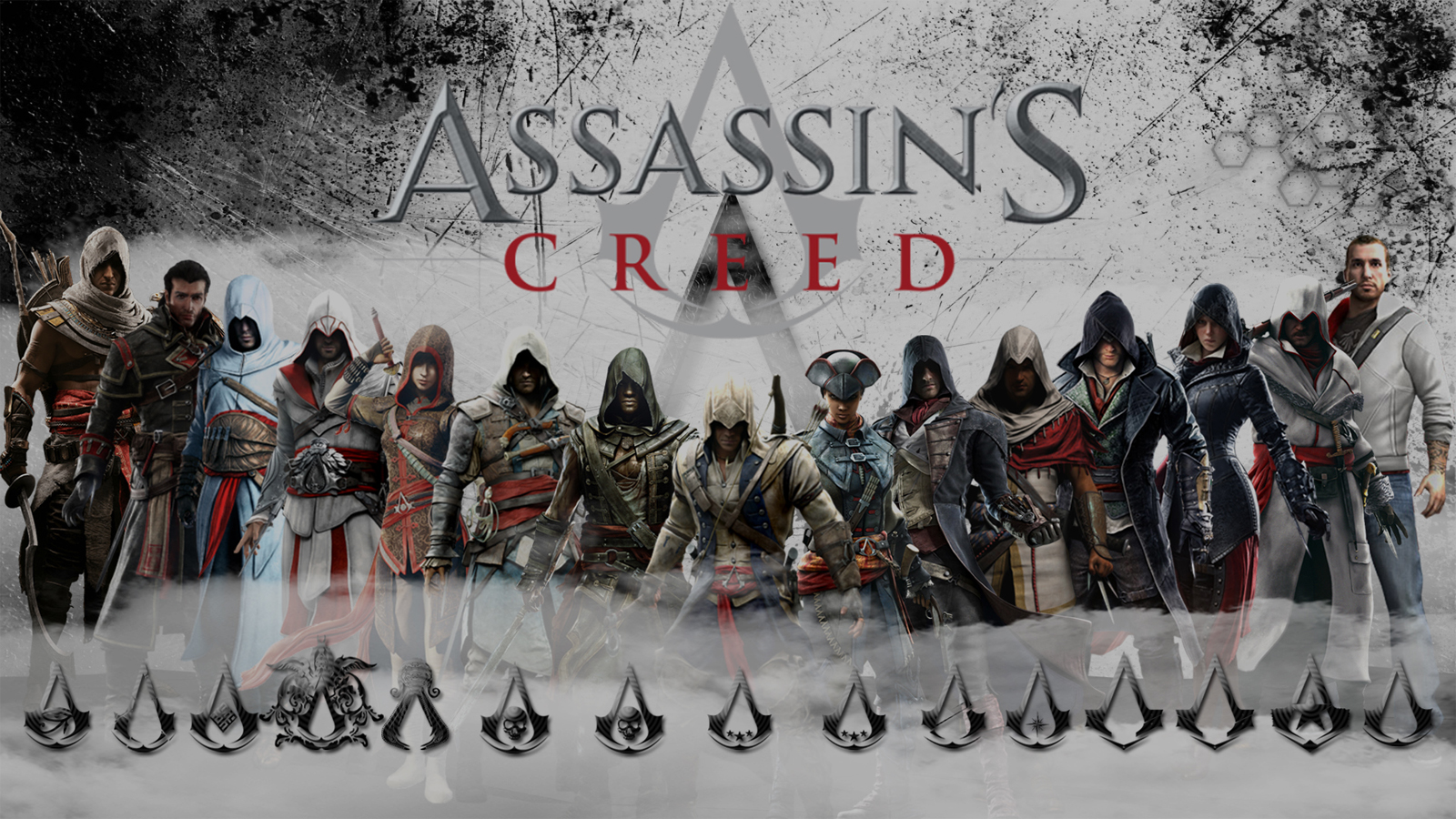 Assassins Creed characters montage HD Wallpaper