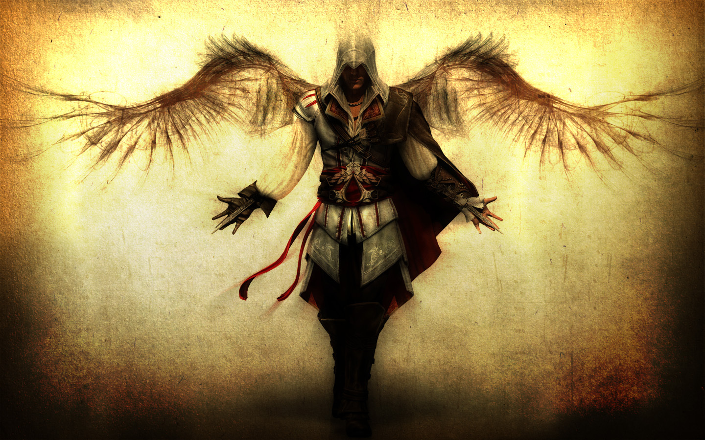 Ezio Auditore da Firenze with Wings HD Wallpaper