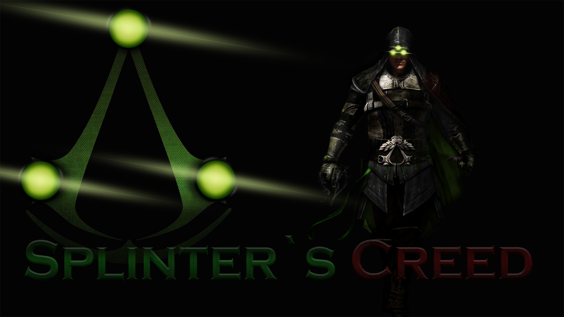 Splinter's Creed Assassin with Logo HD Wallpaper