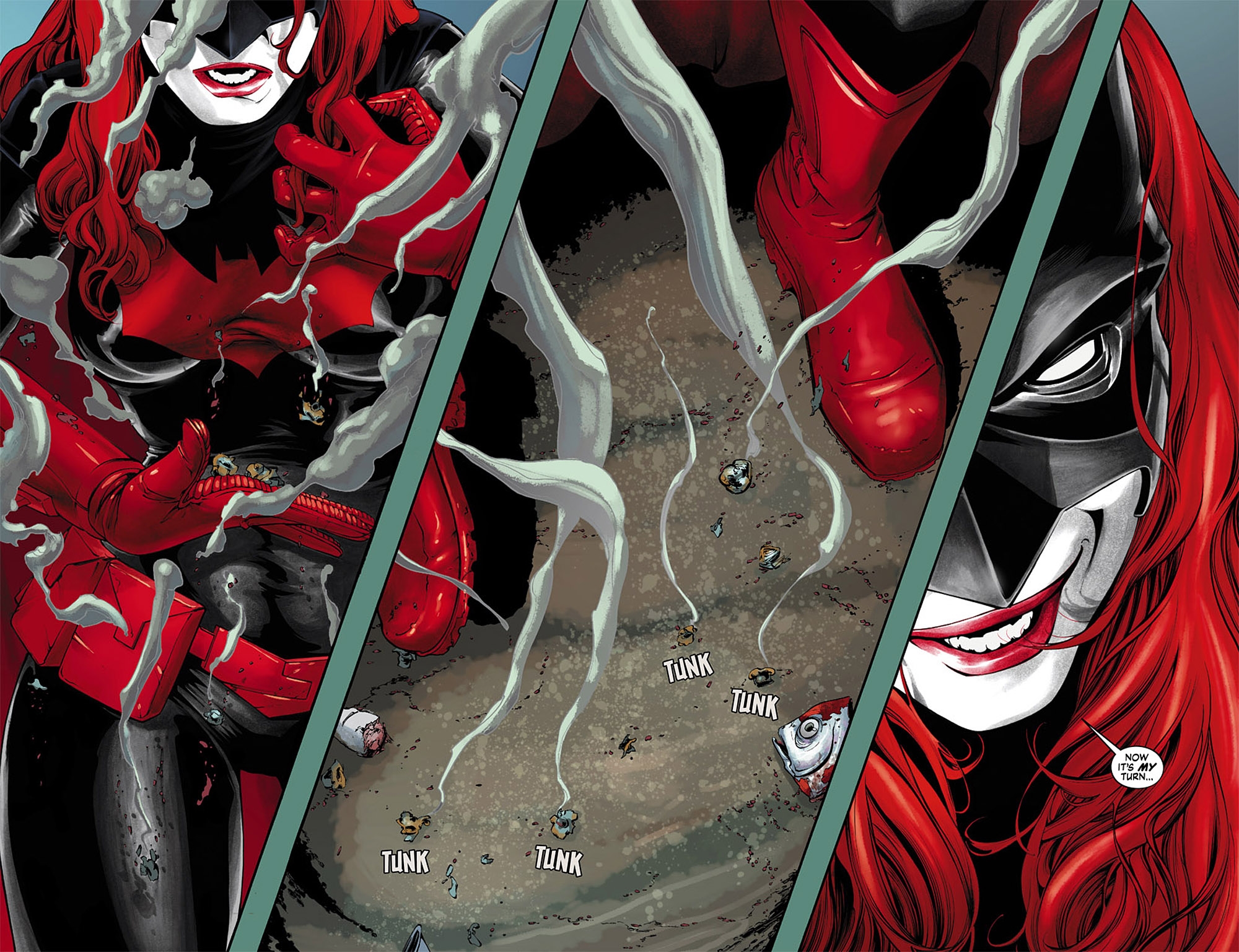 Batwoman in a comic panel HD Wallpaper