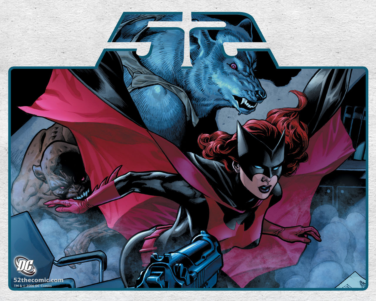 Batwoman and monsters from DC Comics HD Wallpaper