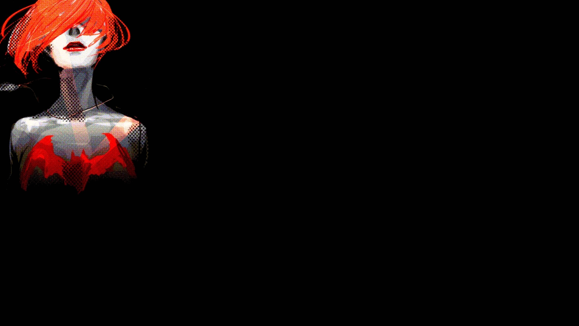 Batwoman with red bat symbol HD Wallpaper
