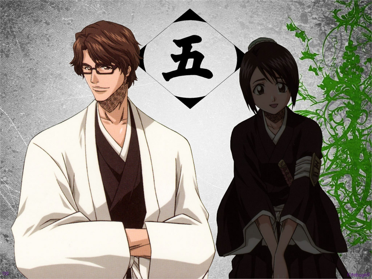 Sosuke Aizen and Momo Hinamori from Bleach HD Wallpaper