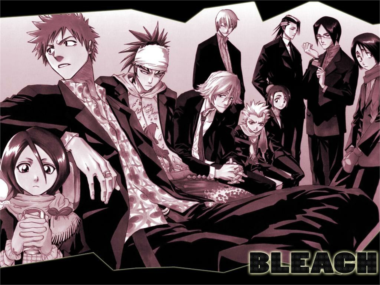 Bleach characters in suits HD Wallpaper