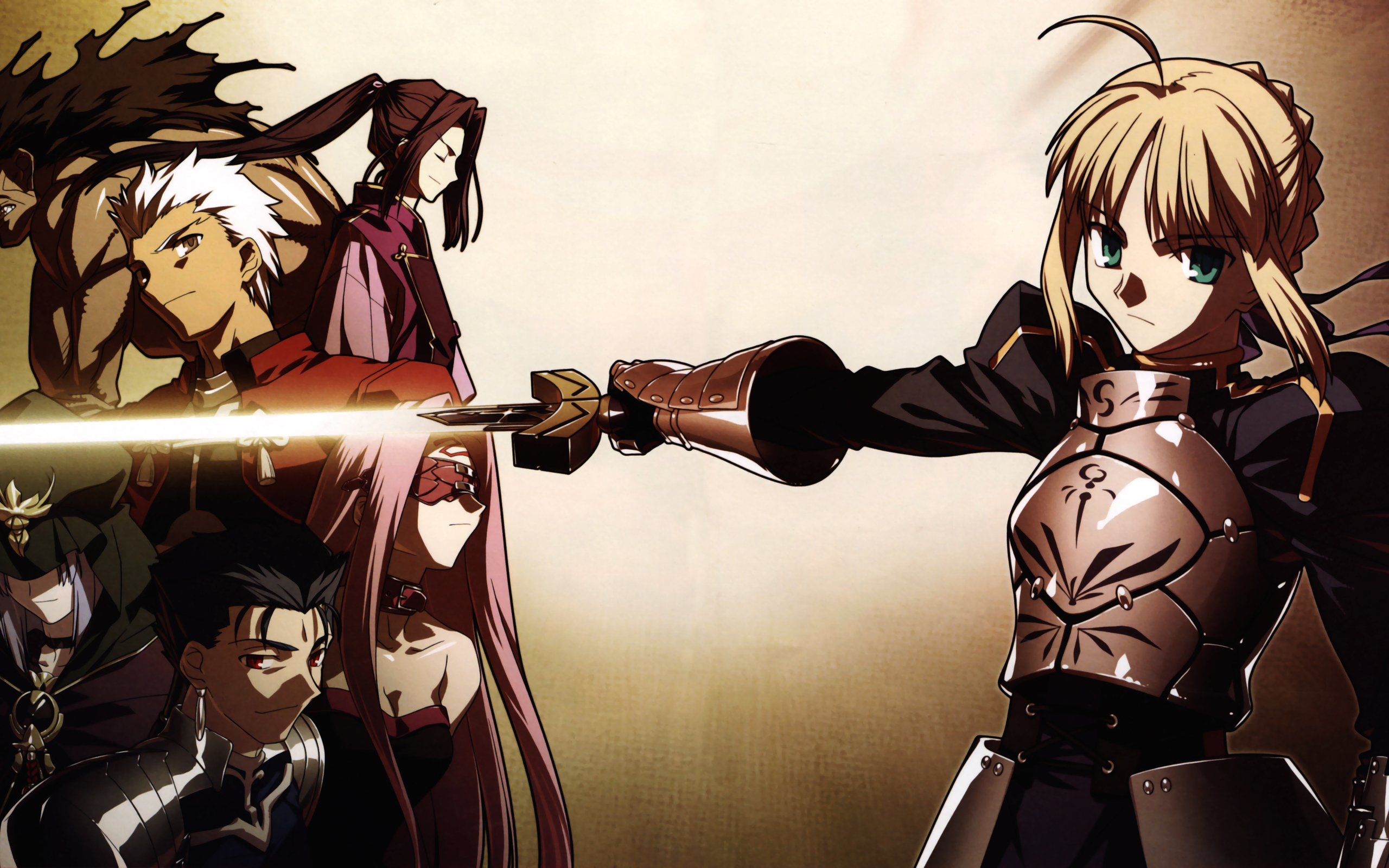 Rider and other characters from Fate/stay Night HD Wallpaper