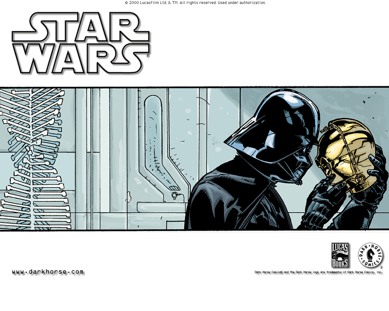 Darth Vader holding C-3PO's head from Star Wars HD Wallpaper