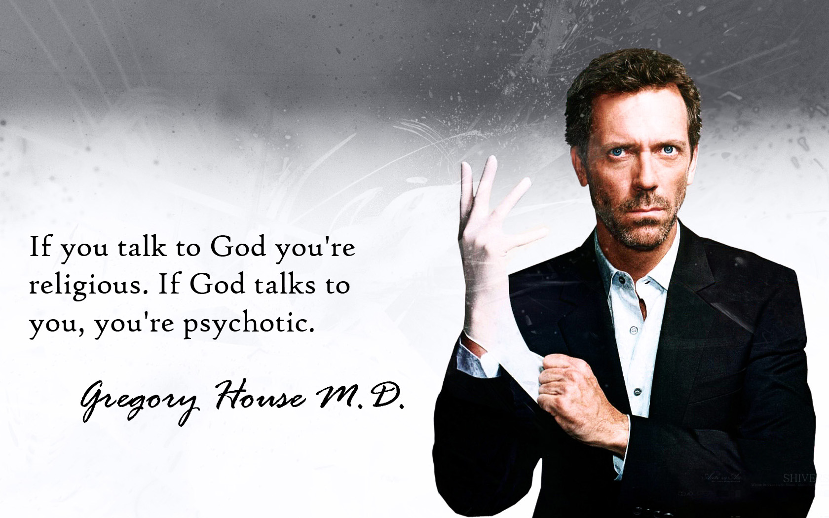 Gregory House from House M.D. quote HD Wallpaper