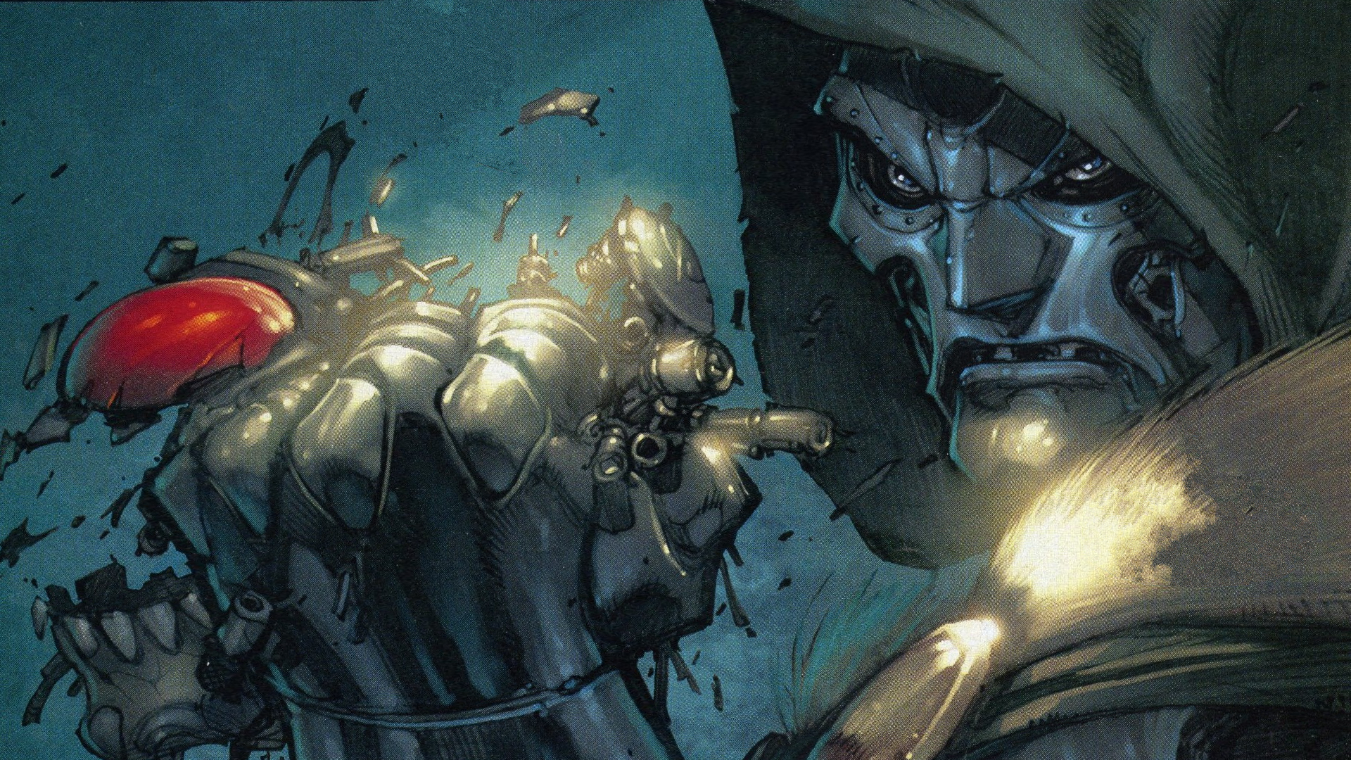 Doctor Doom in comic art HD Wallpaper